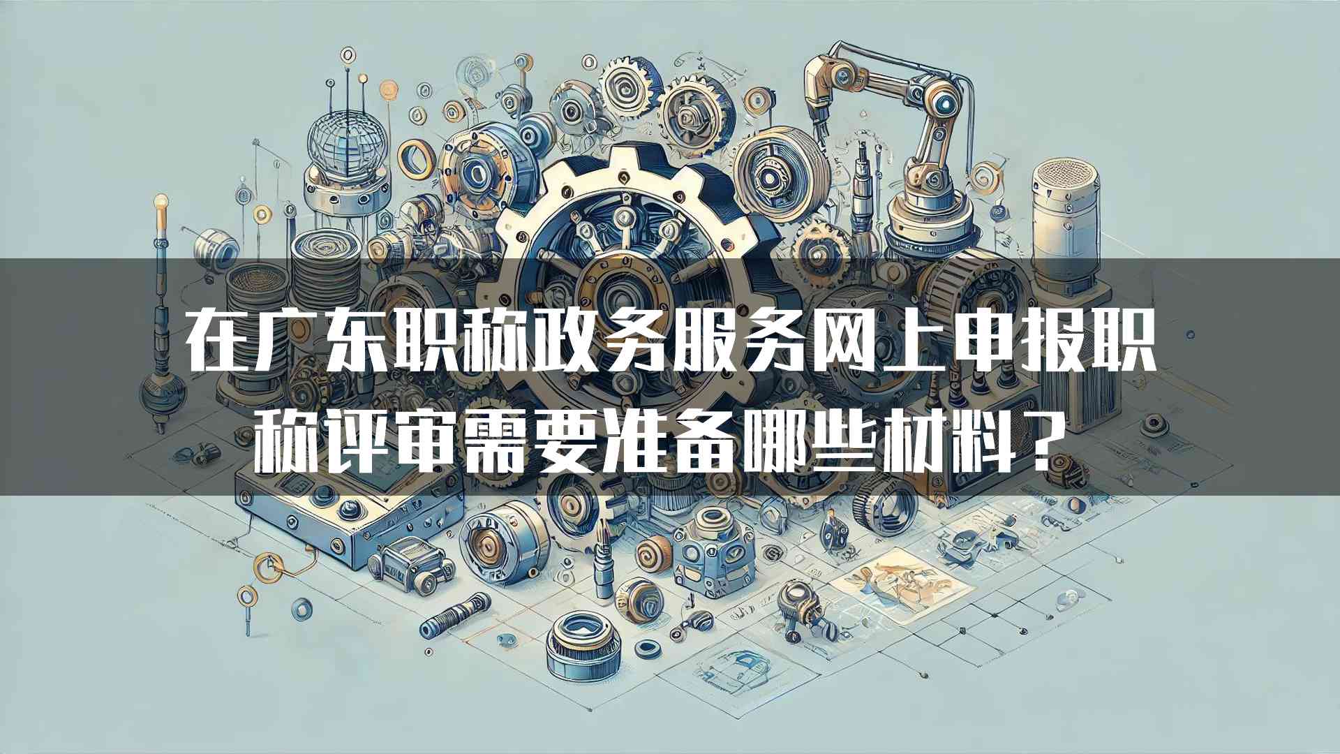 在广东职称政务服务网上申报职称评审需要准备哪些材料？