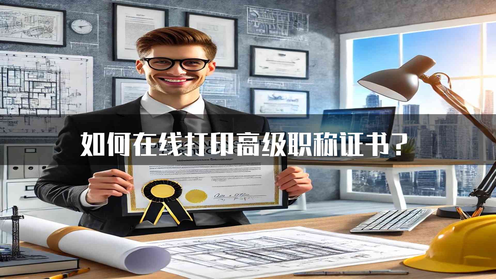 如何在线打印高级职称证书？