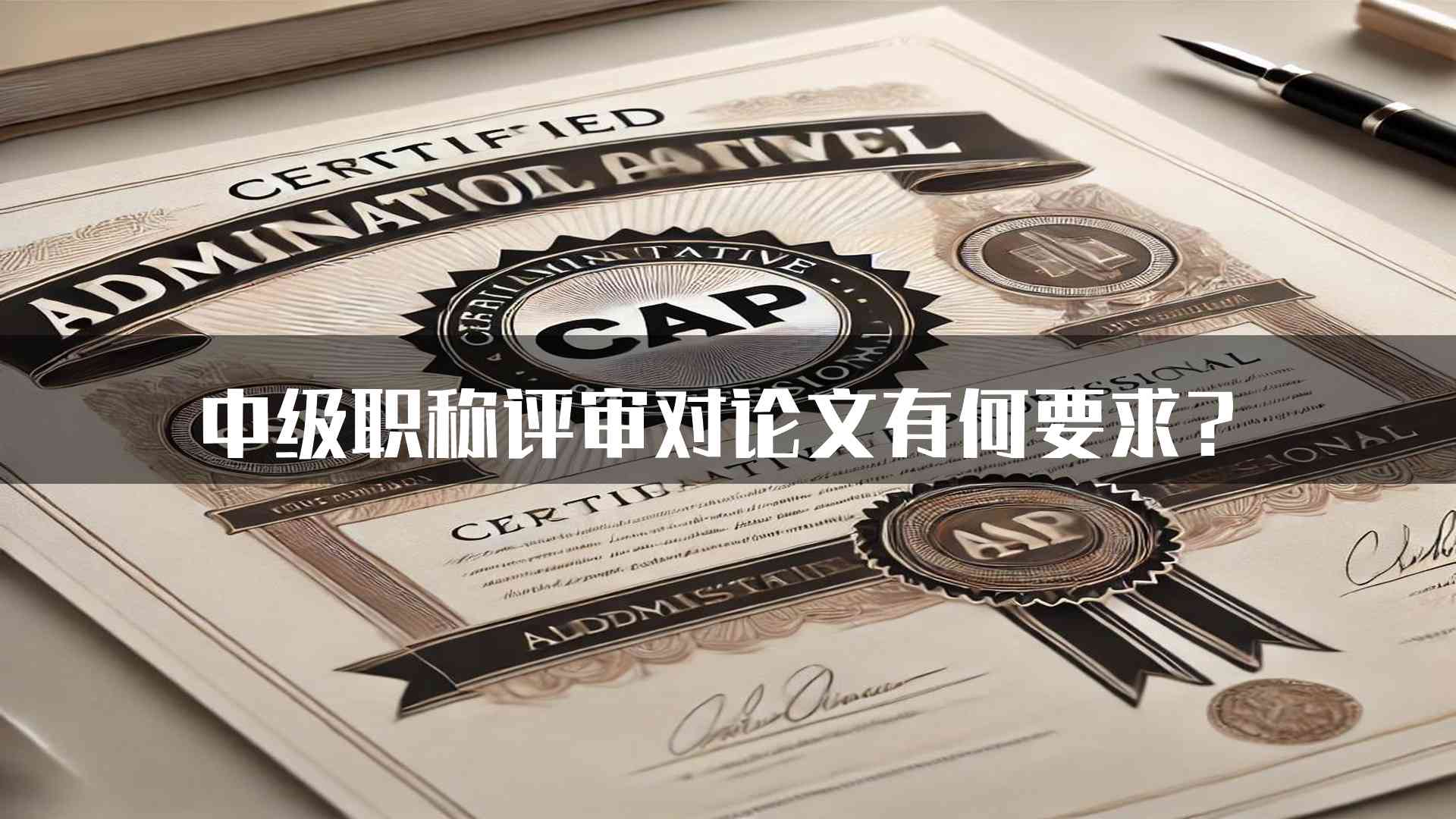 中级职称评审对论文有何要求？