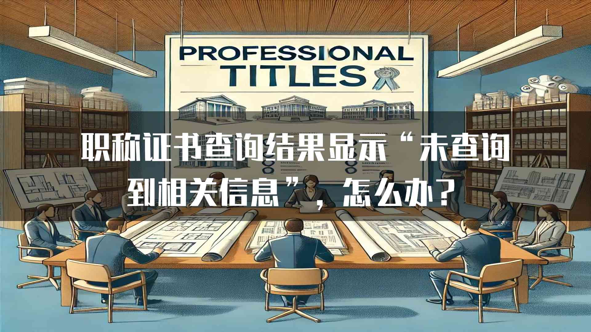 职称证书查询结果显示“未查询到相关信息”，怎么办？