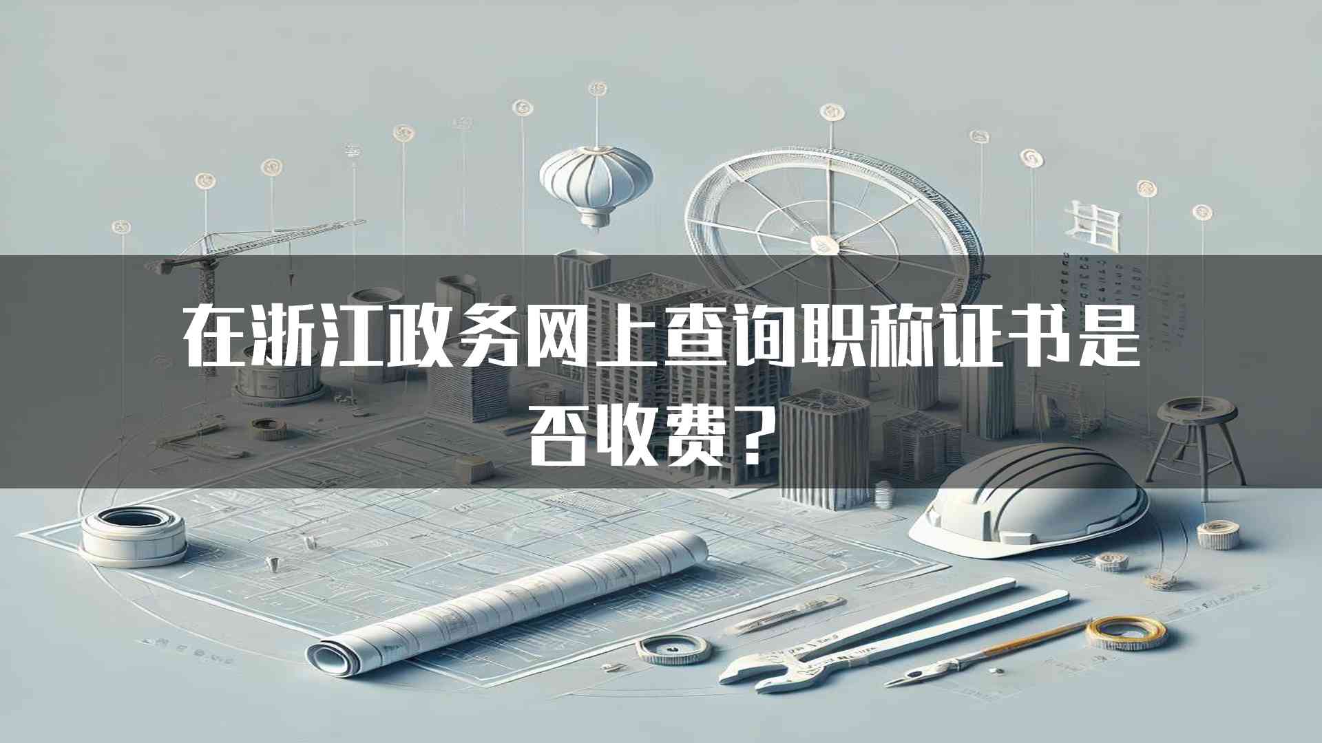 在浙江政务网上查询职称证书是否收费？