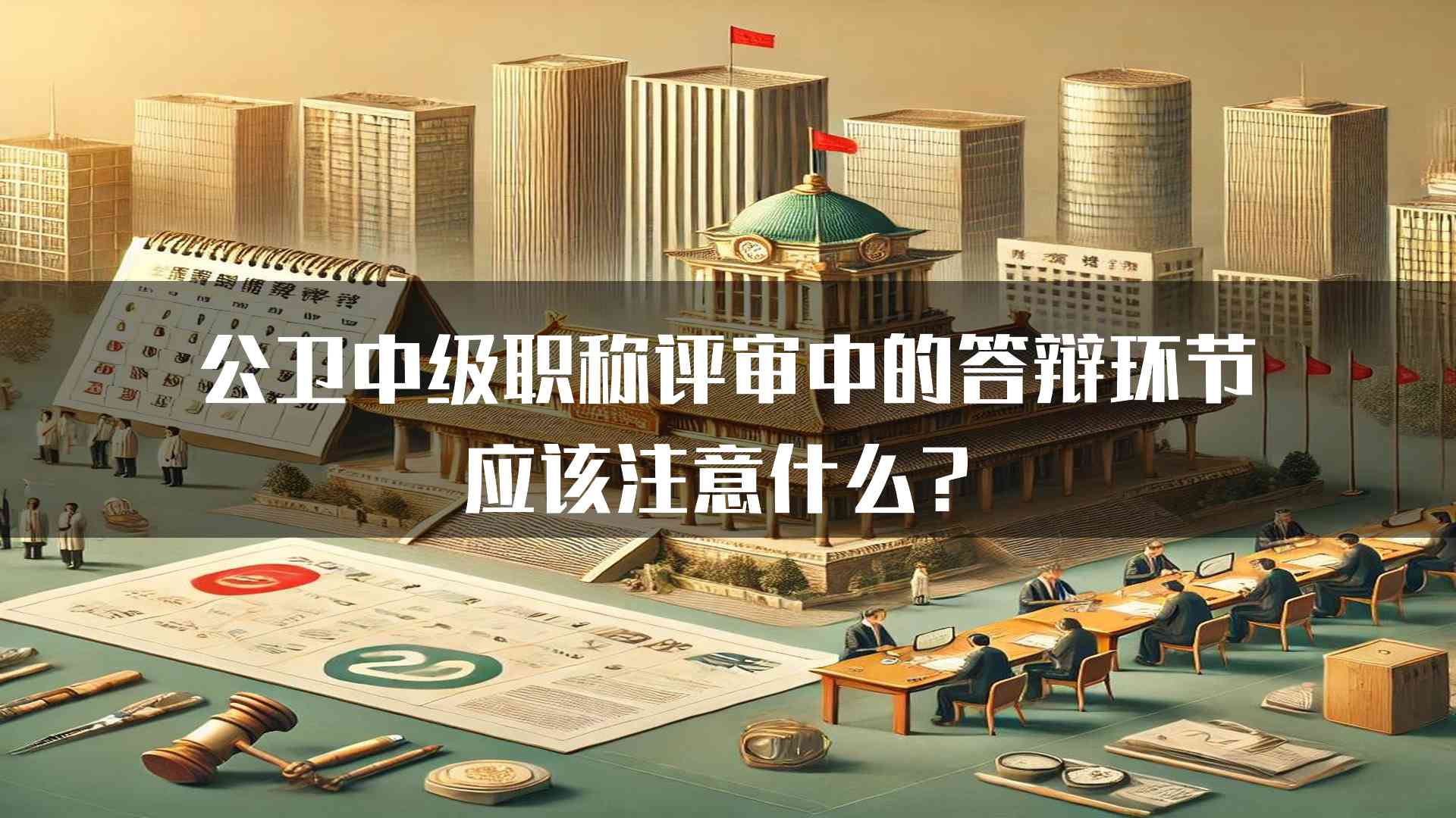 公卫中级职称评审中的答辩环节应该注意什么？