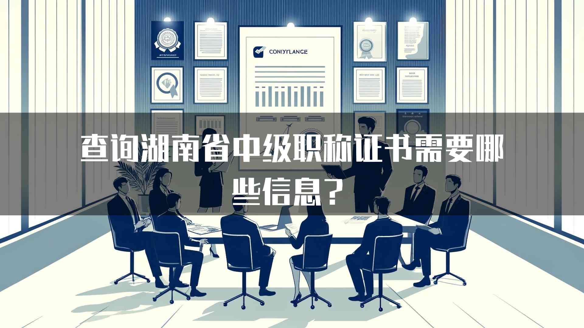 查询湖南省中级职称证书需要哪些信息？