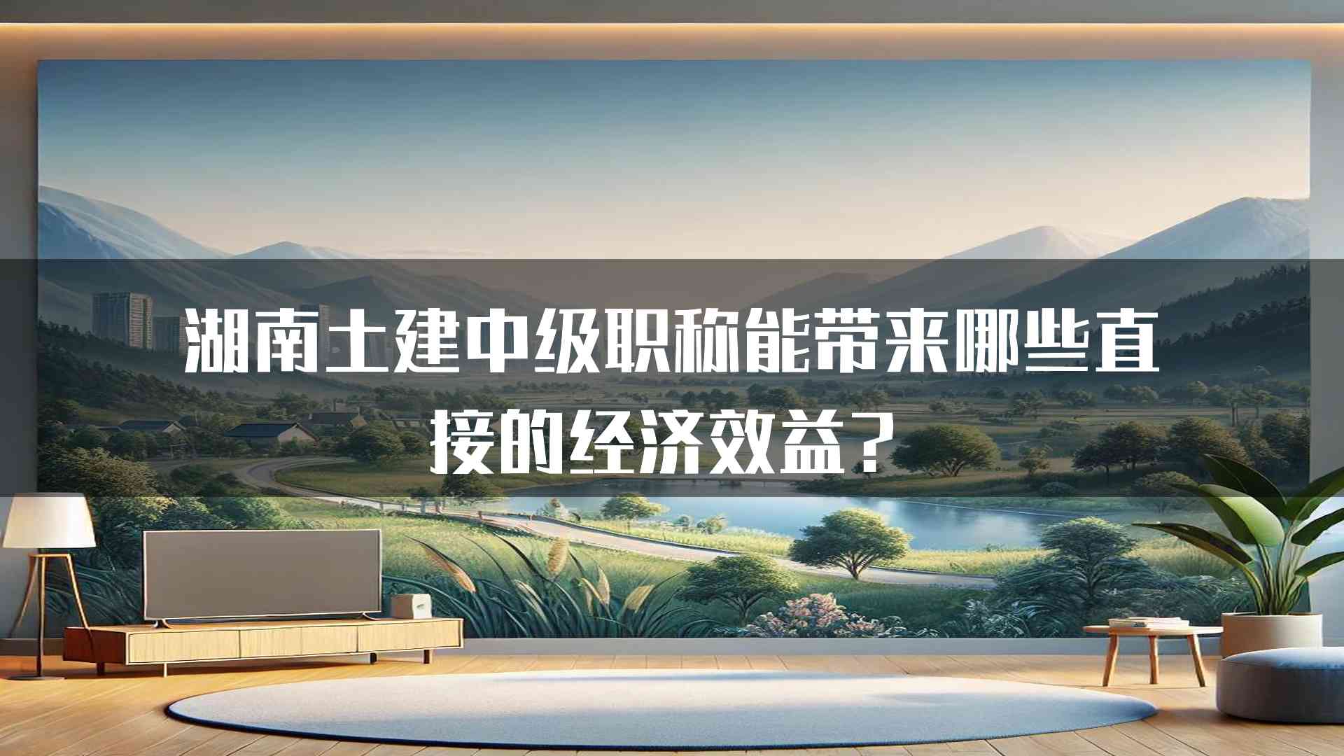 湖南土建中级职称能带来哪些直接的经济效益？