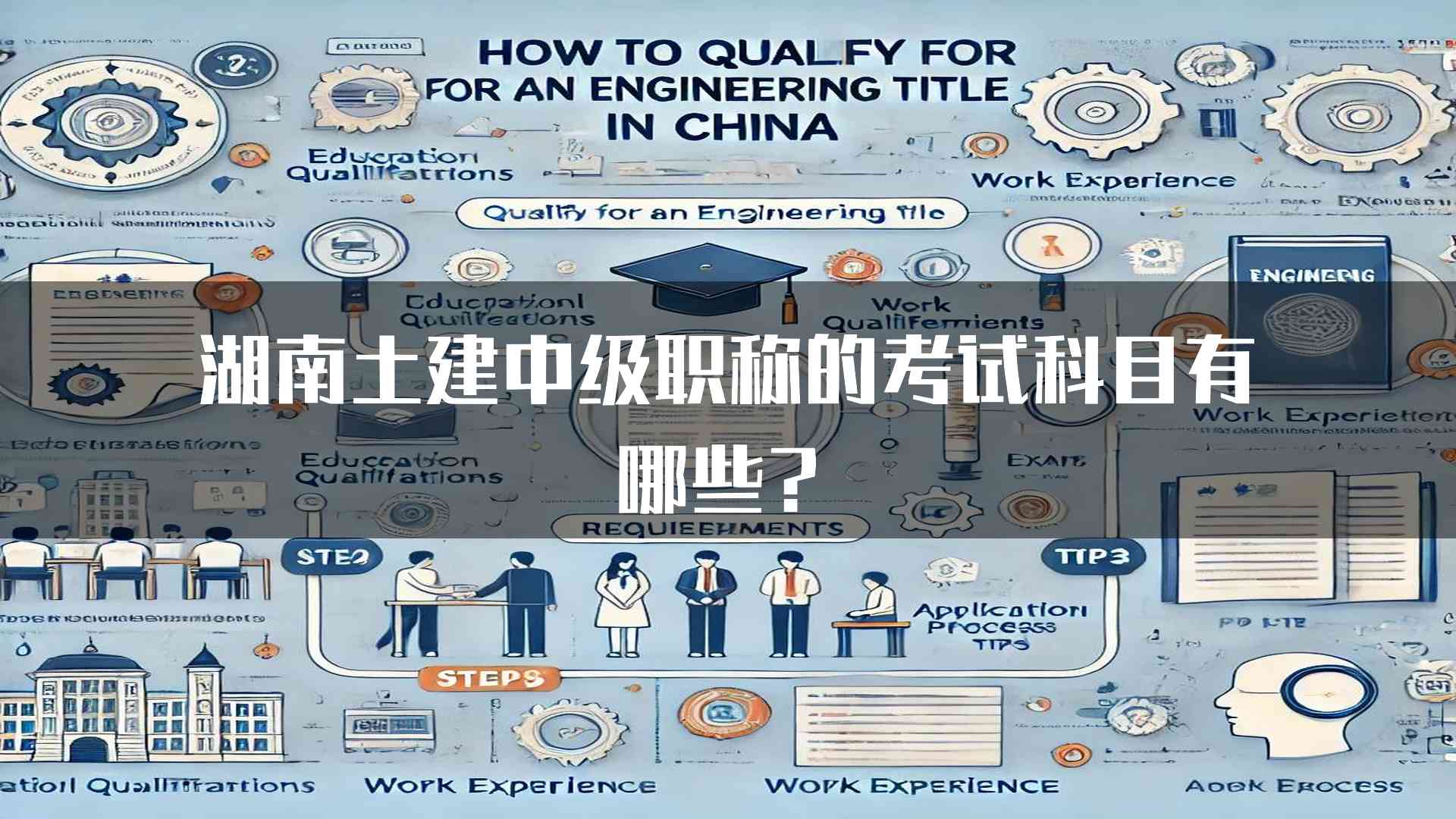 湖南土建中级职称的考试科目有哪些？