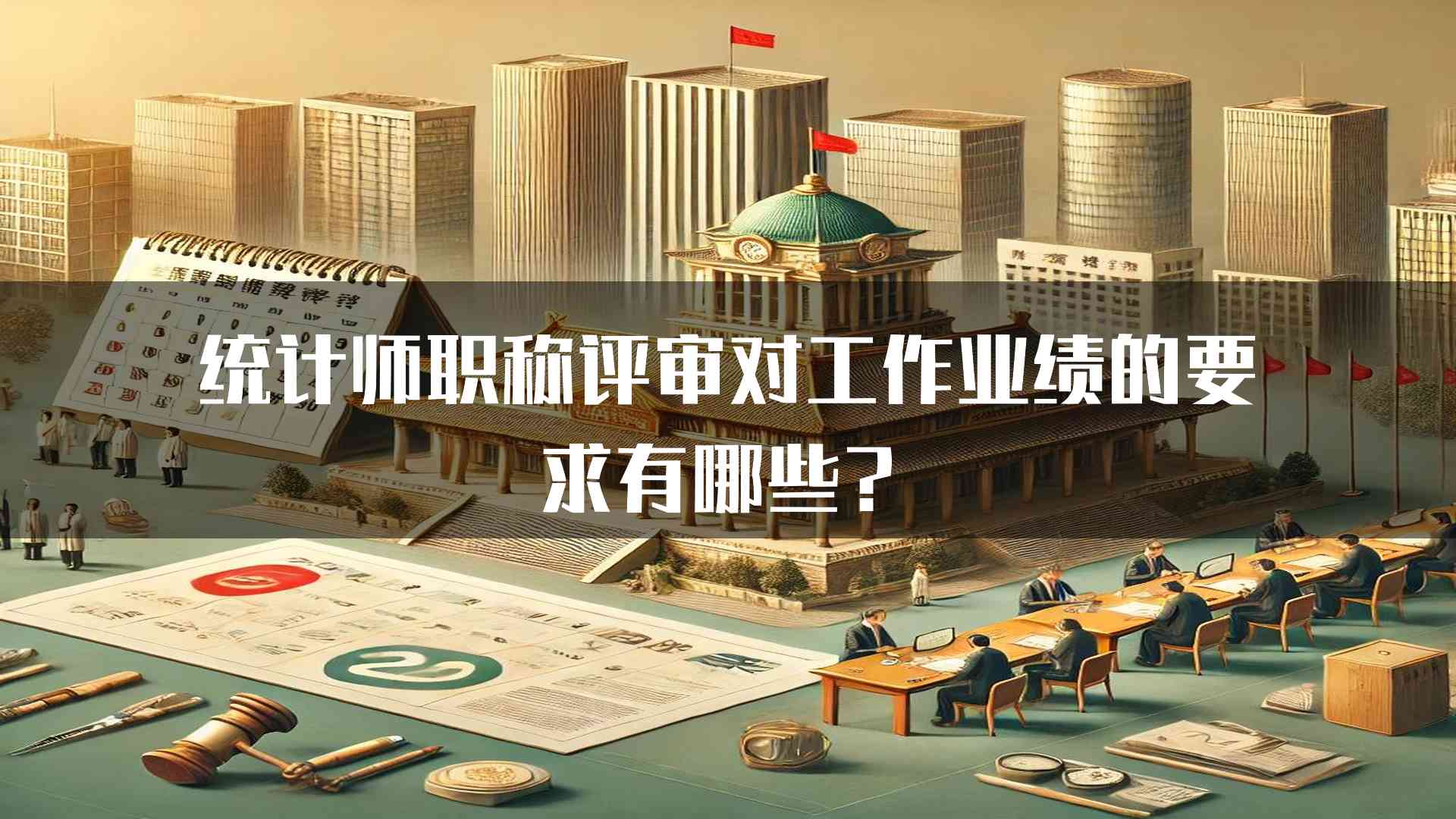 统计师职称评审对工作业绩的要求有哪些？