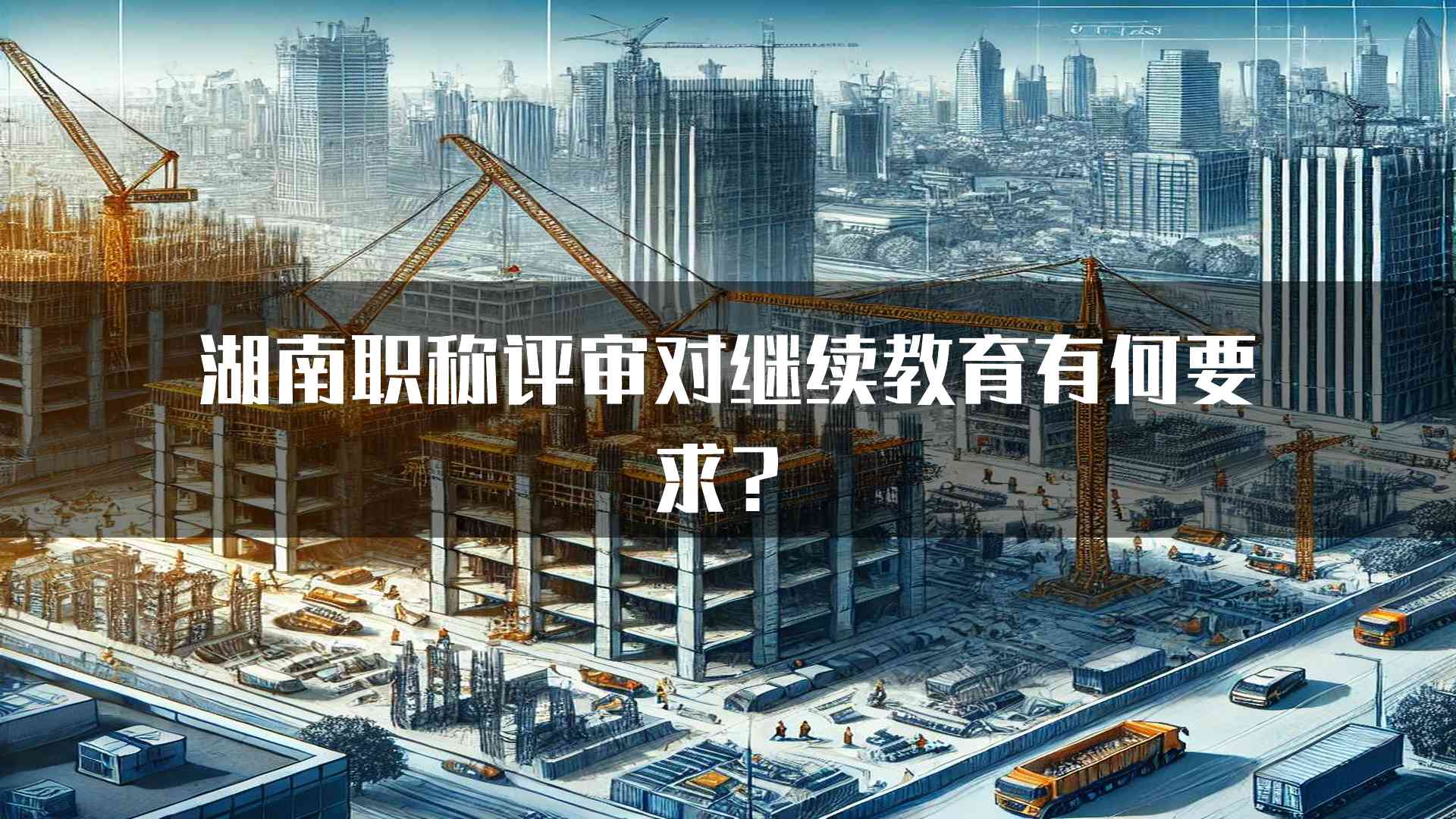 湖南职称评审对继续教育有何要求？