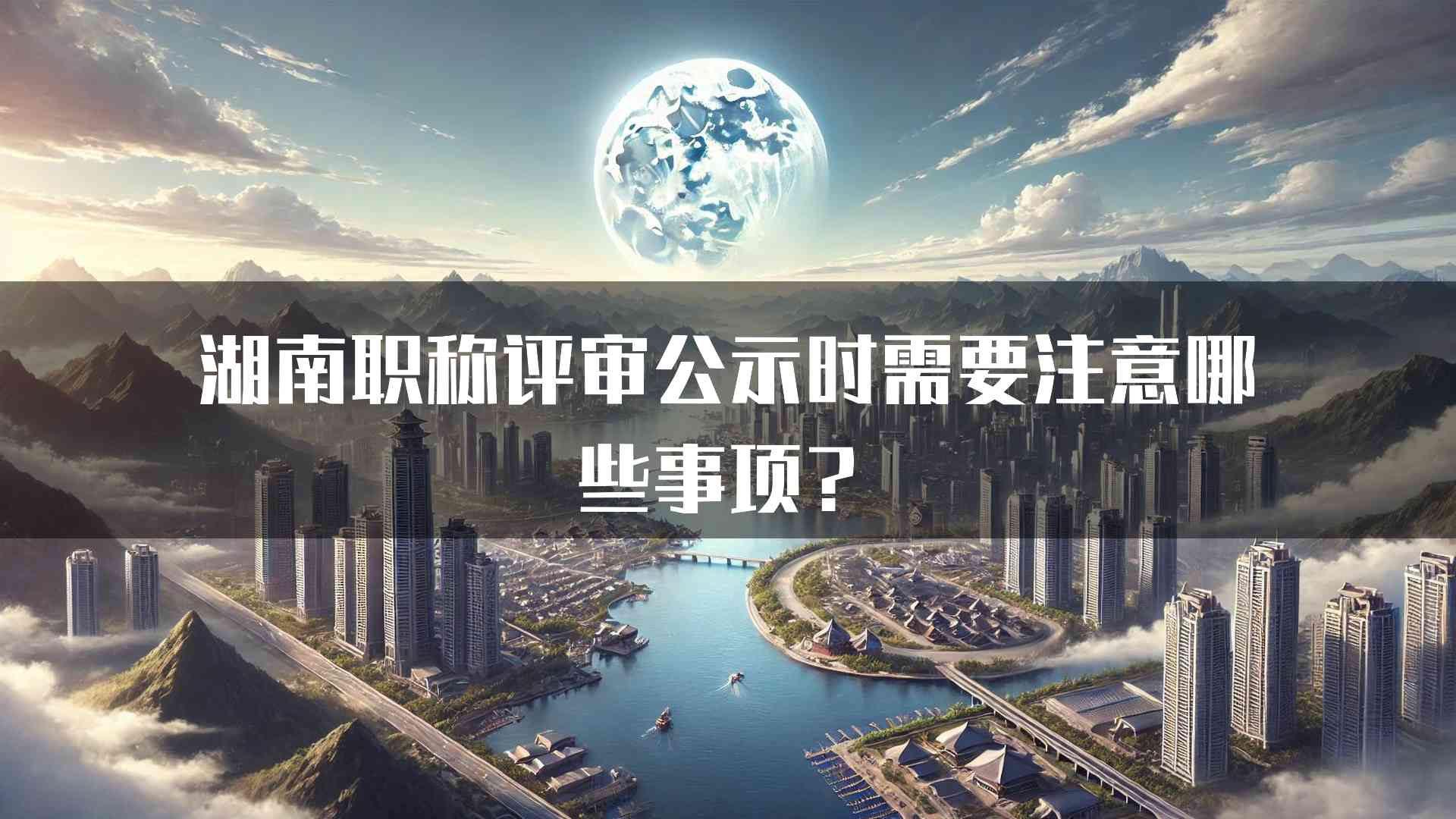 湖南职称评审公示时需要注意哪些事项？