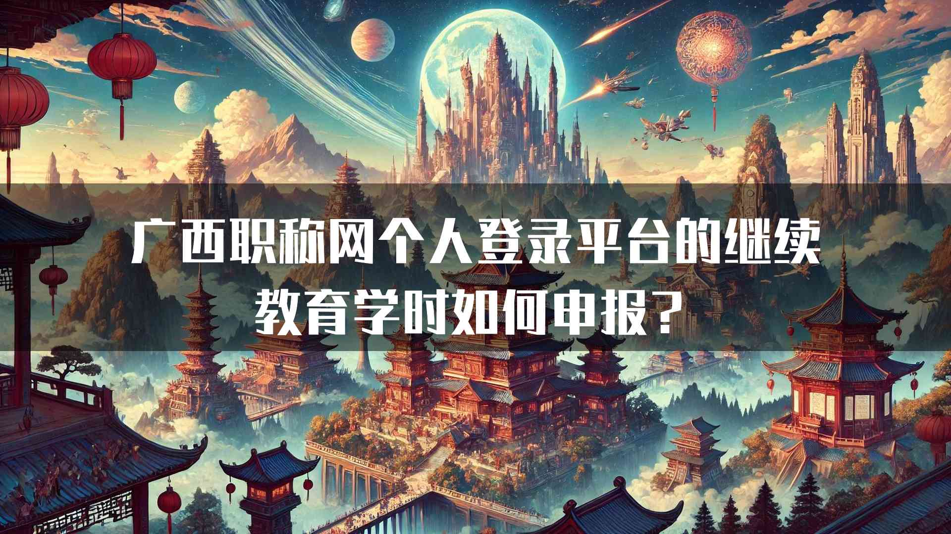 广西职称网个人登录平台的继续教育学时如何申报？