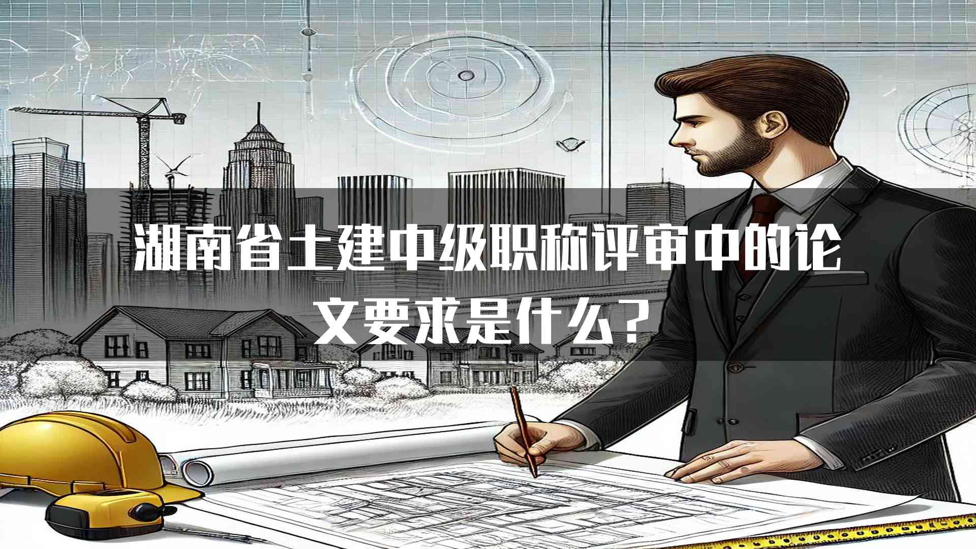 湖南省土建中级职称评审中的论文要求是什么？