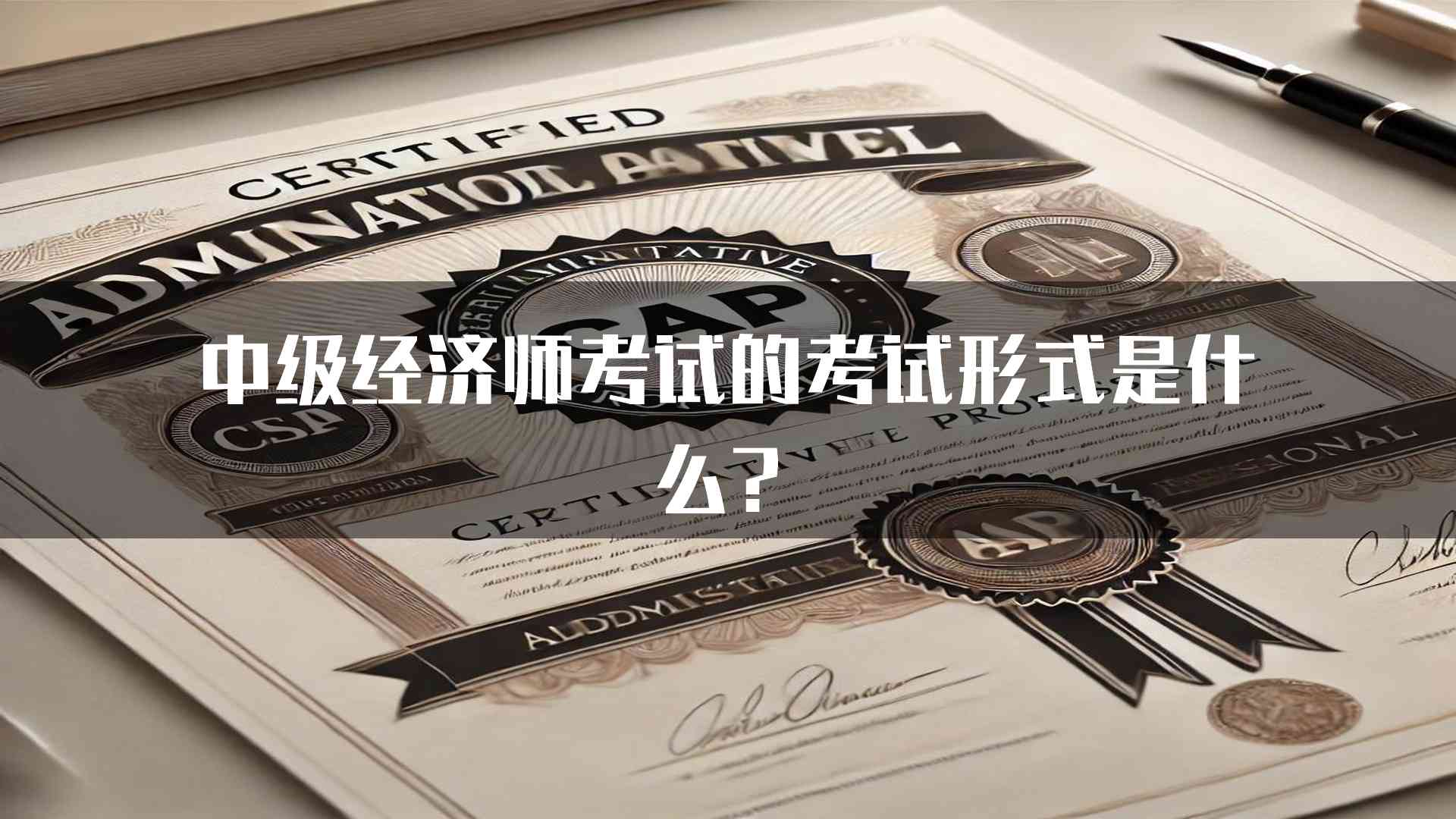 中级经济师考试的考试形式是什么？