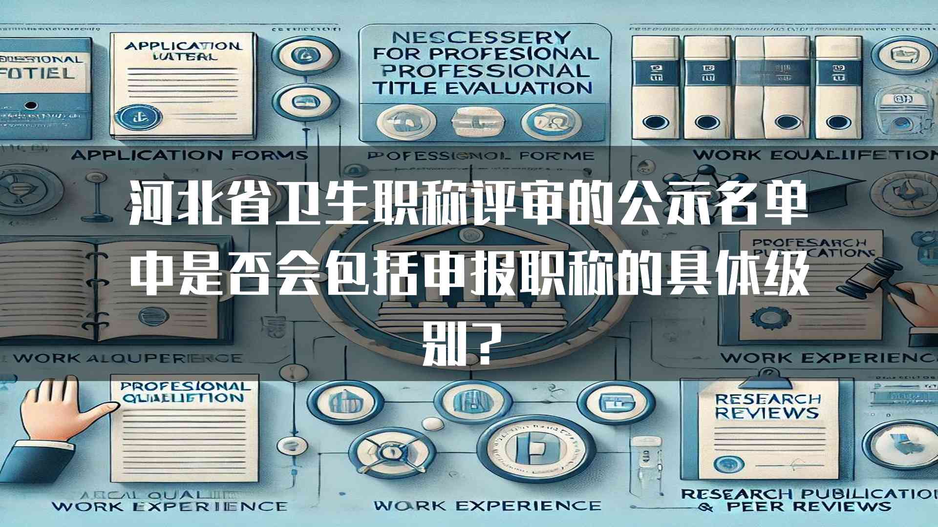 河北省卫生职称评审的公示名单中是否会包括申报职称的具体级别？