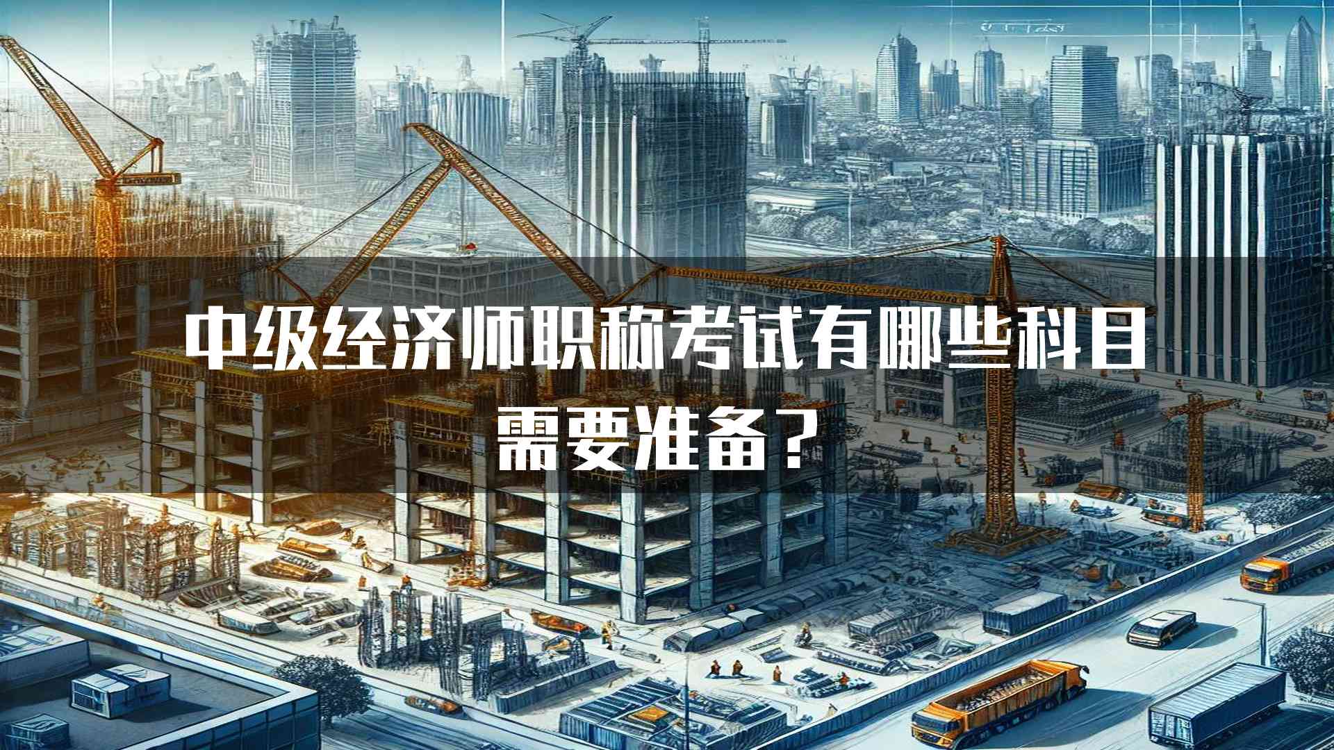 中级经济师职称考试有哪些科目需要准备？