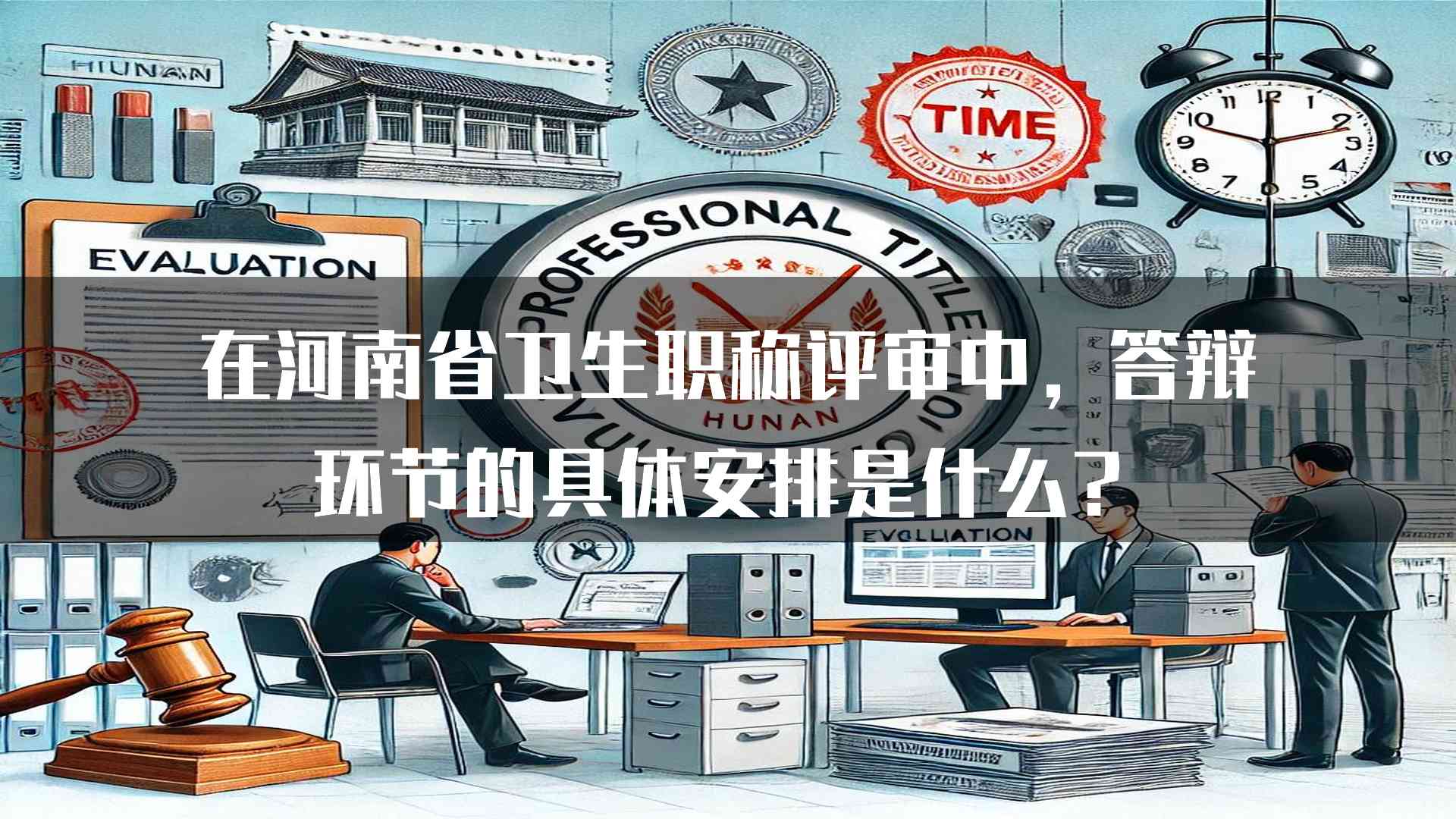 在河南省卫生职称评审中，答辩环节的具体安排是什么？