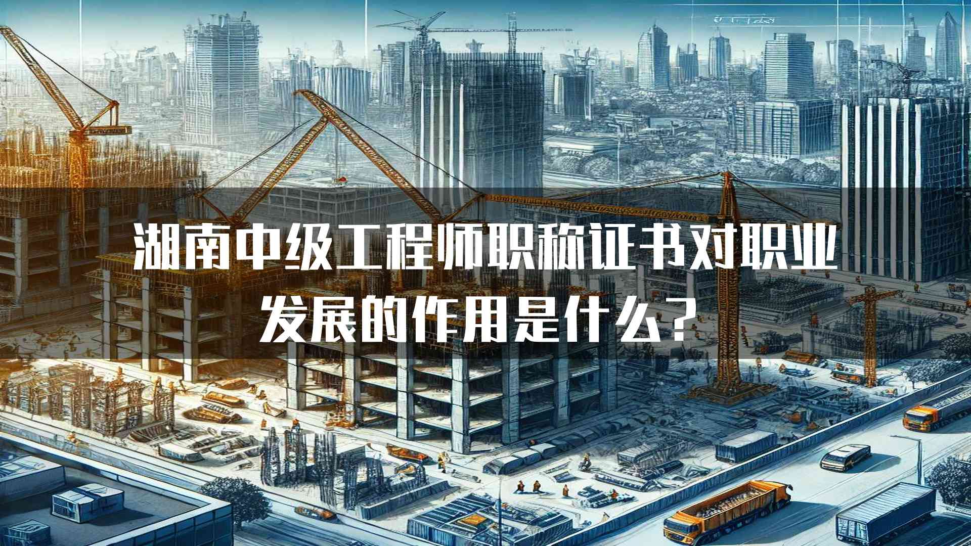 湖南中级工程师职称证书对职业发展的作用是什么？