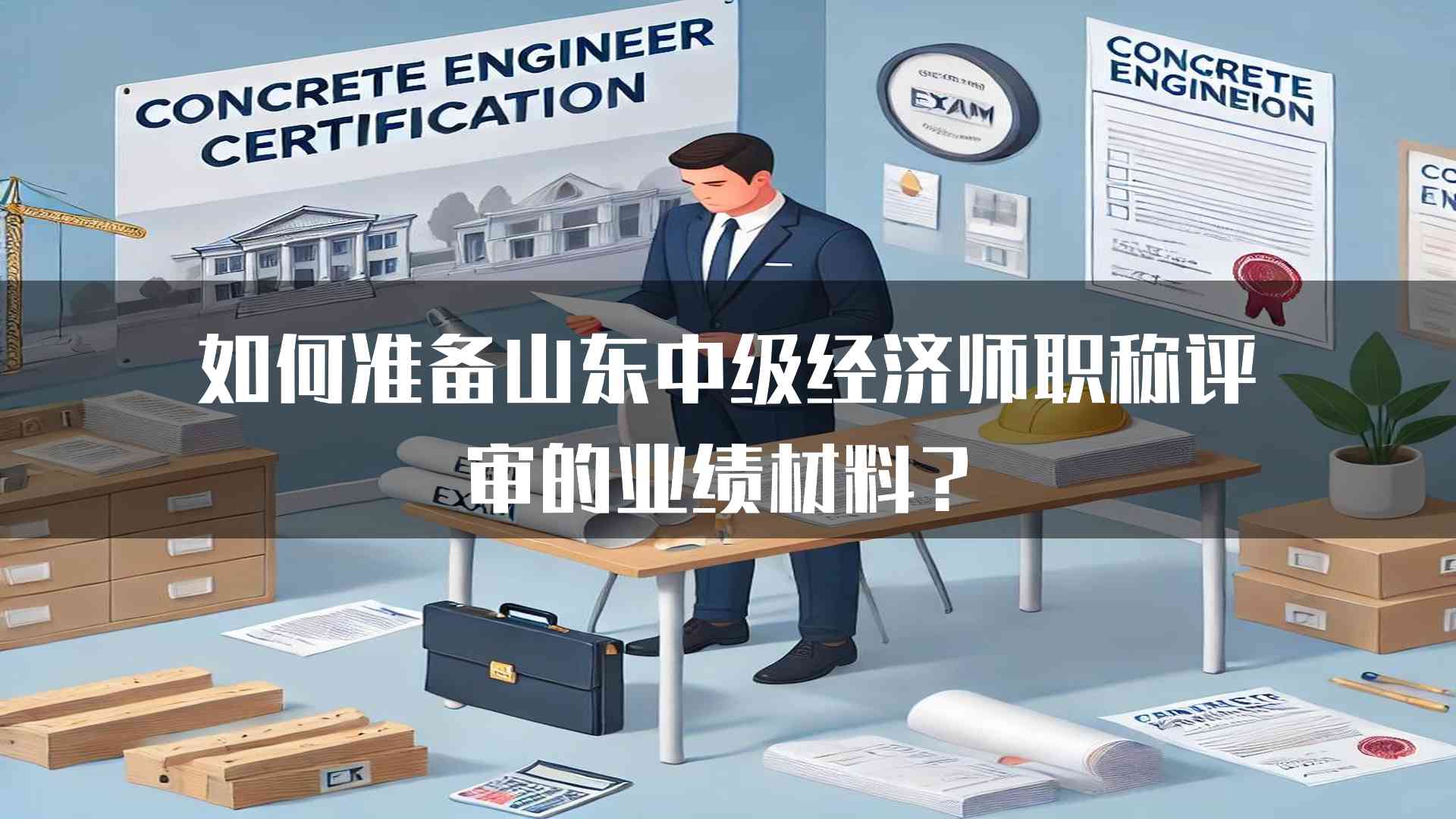 如何准备山东中级经济师职称评审的业绩材料？