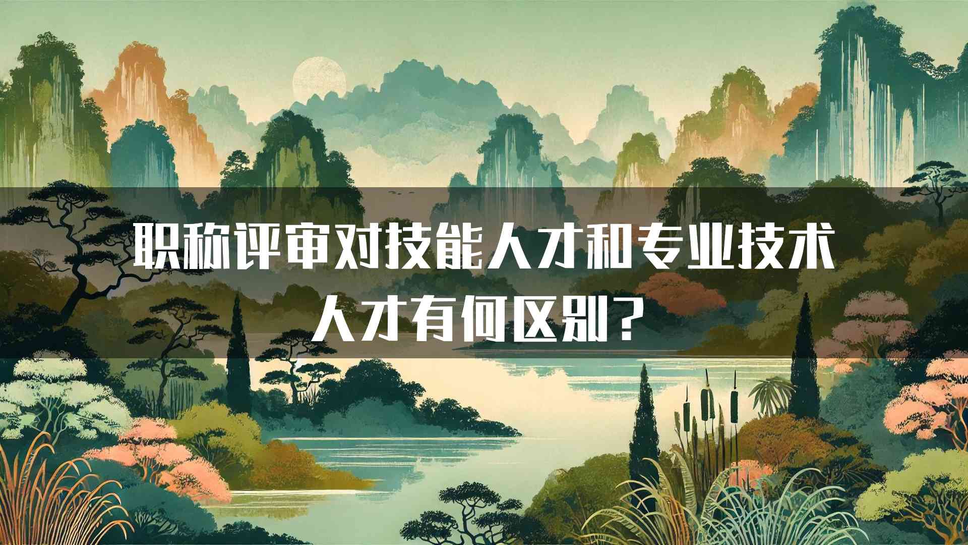 职称评审对技能人才和专业技术人才有何区别？