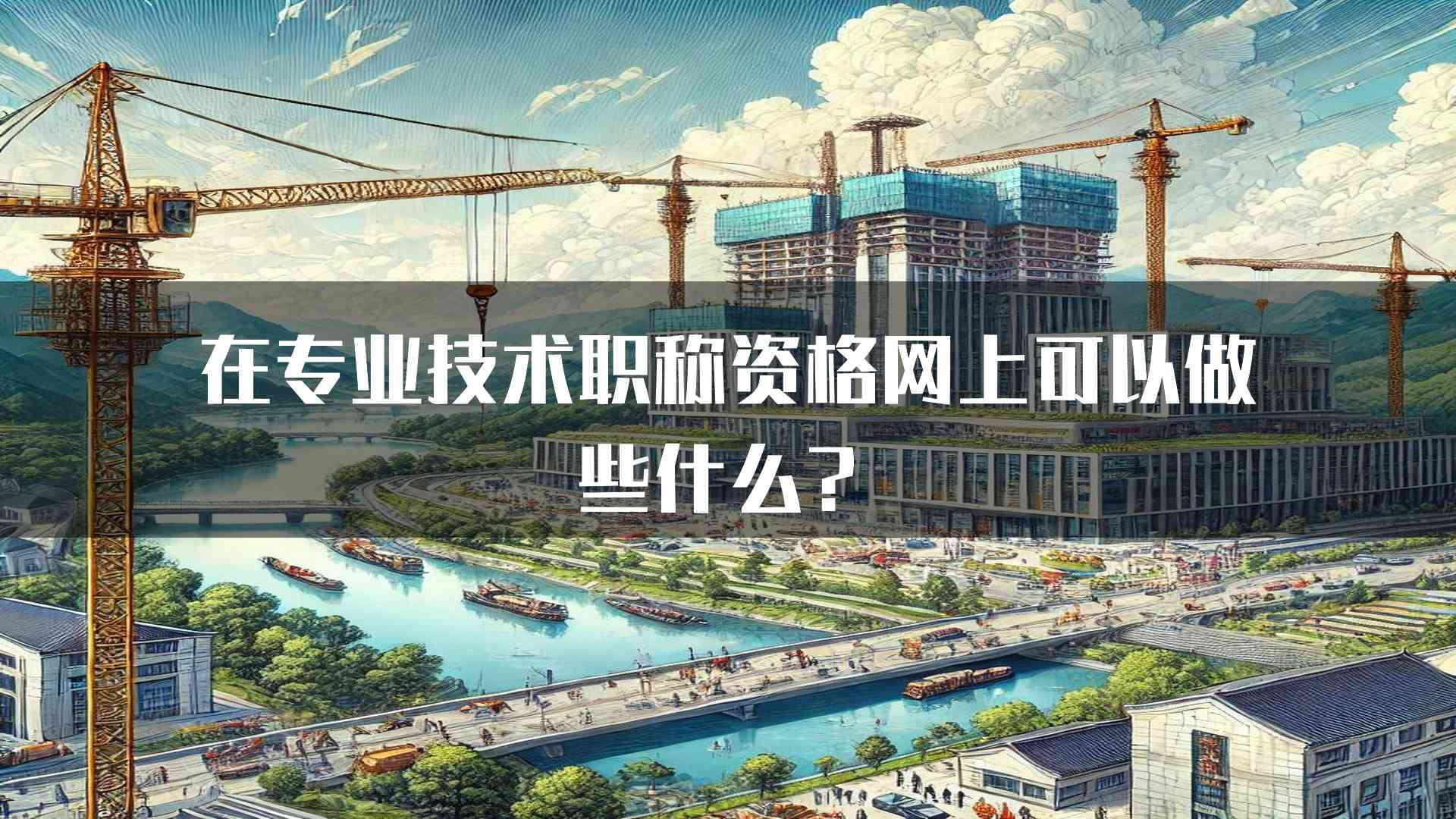 在专业技术职称资格网上可以做些什么？