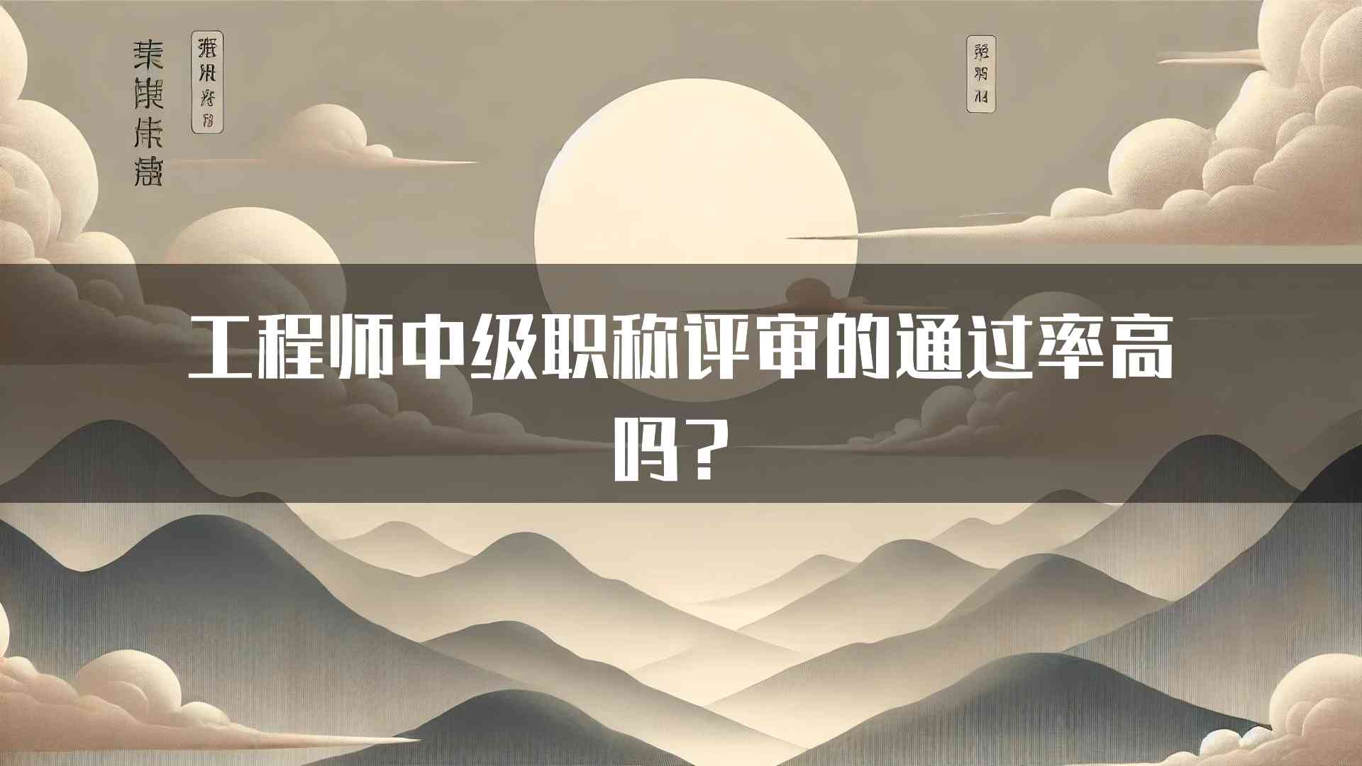 工程师中级职称评审的通过率高吗？