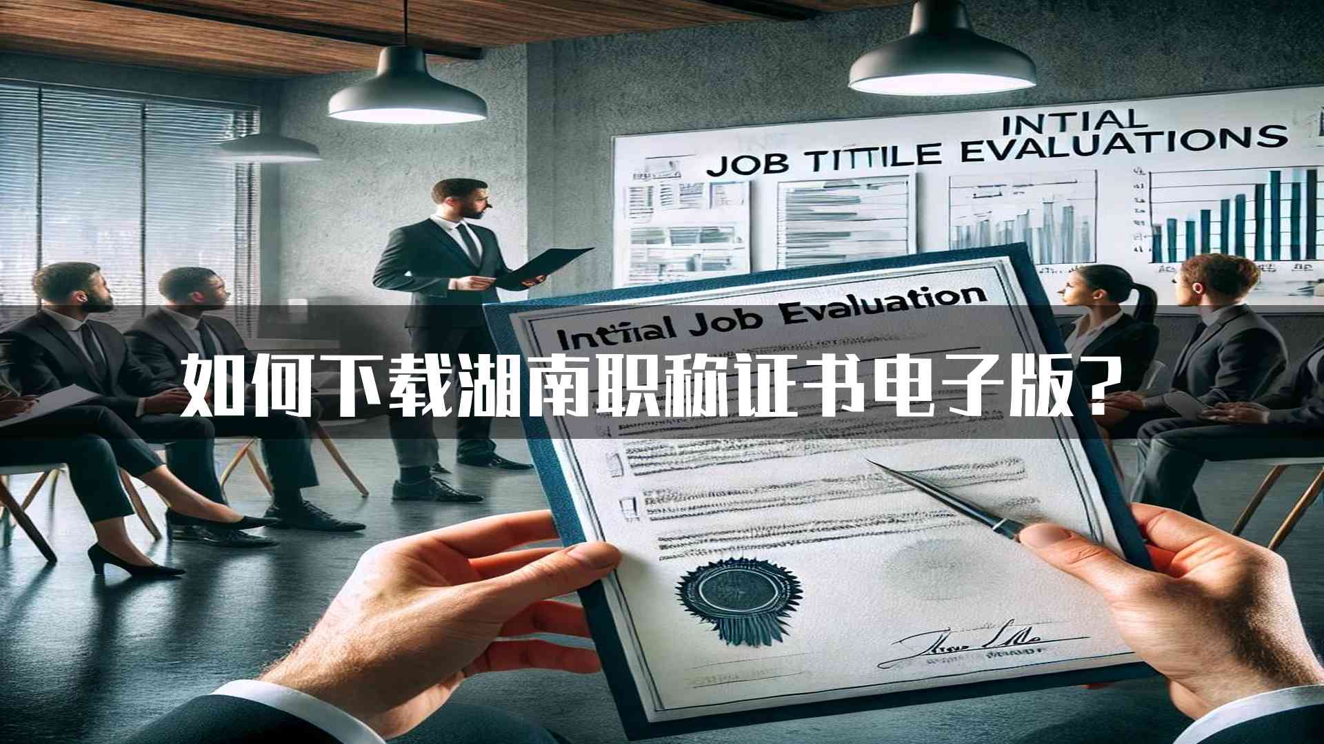 如何下载湖南职称证书电子版？