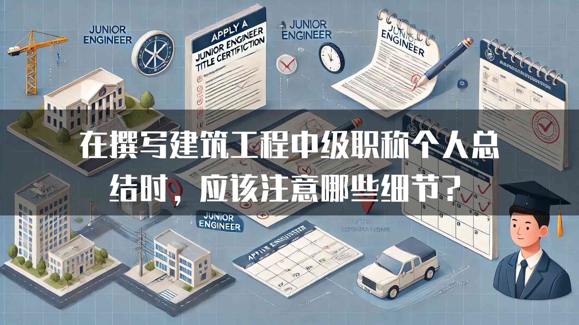 在撰写建筑工程中级职称个人总结时，应该注意哪些细节？