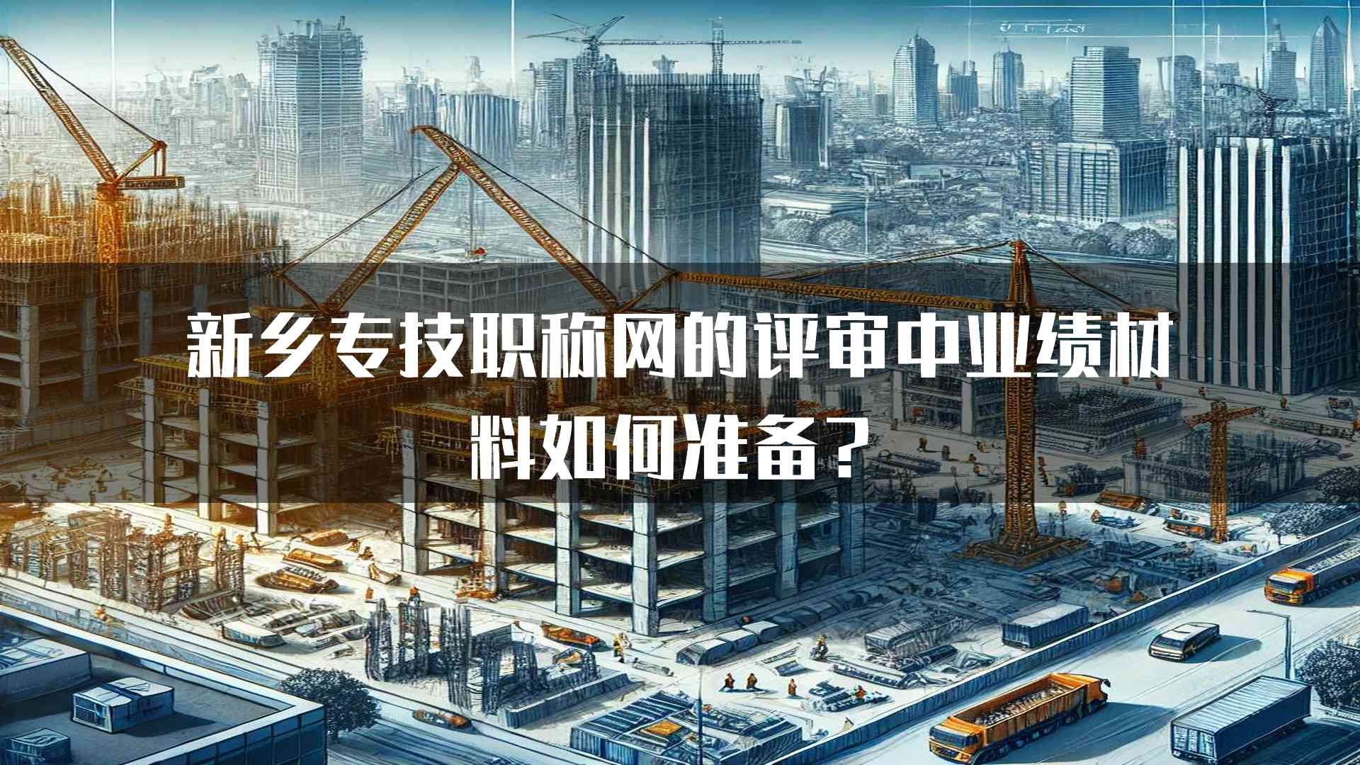 新乡专技职称网的评审中业绩材料如何准备？