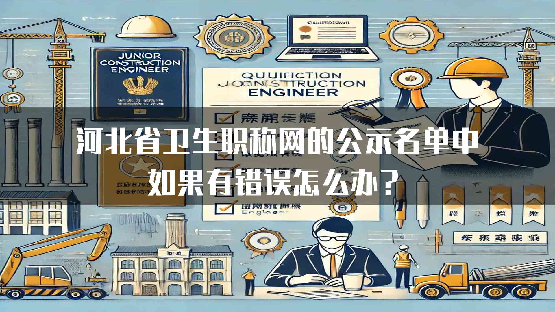 河北省卫生职称网的公示名单中如果有错误怎么办？