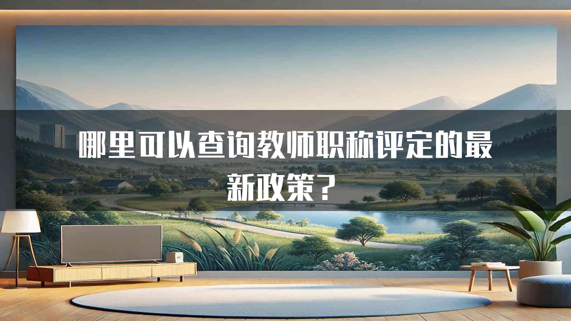 哪里可以查询教师职称评定的最新政策？