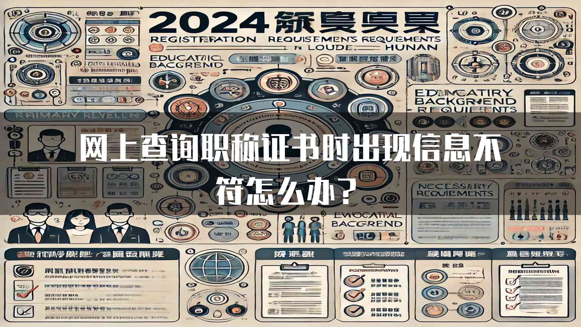 网上查询职称证书时出现信息不符怎么办？