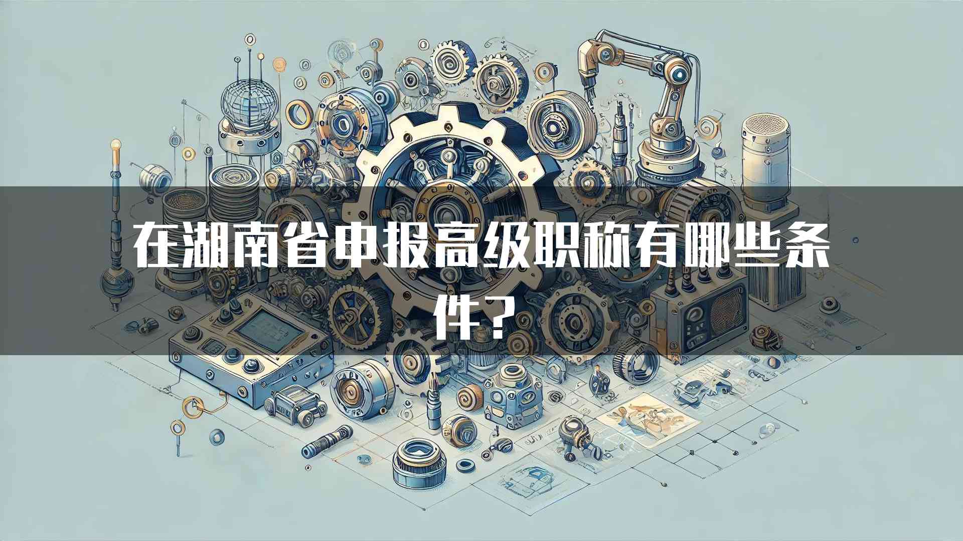 在湖南省申报高级职称有哪些条件？