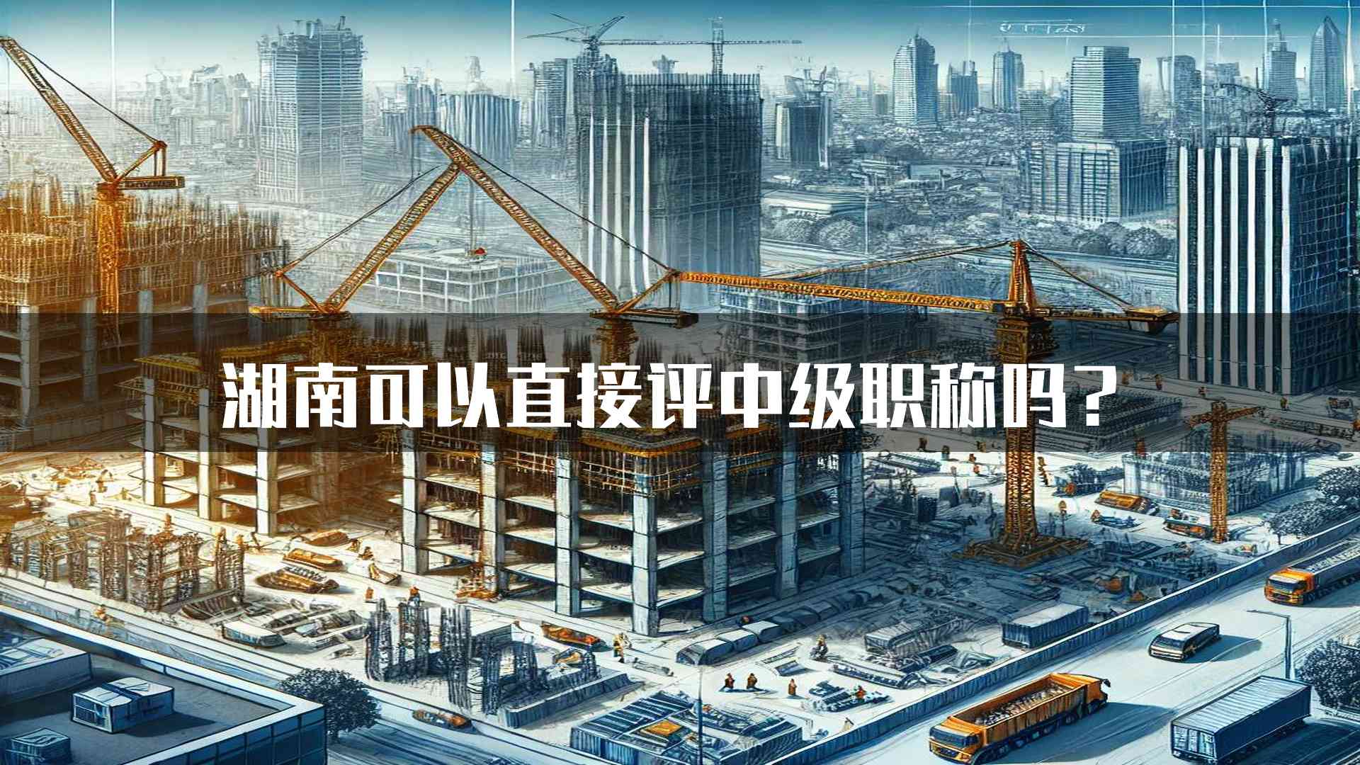 湖南可以直接评中级职称吗？