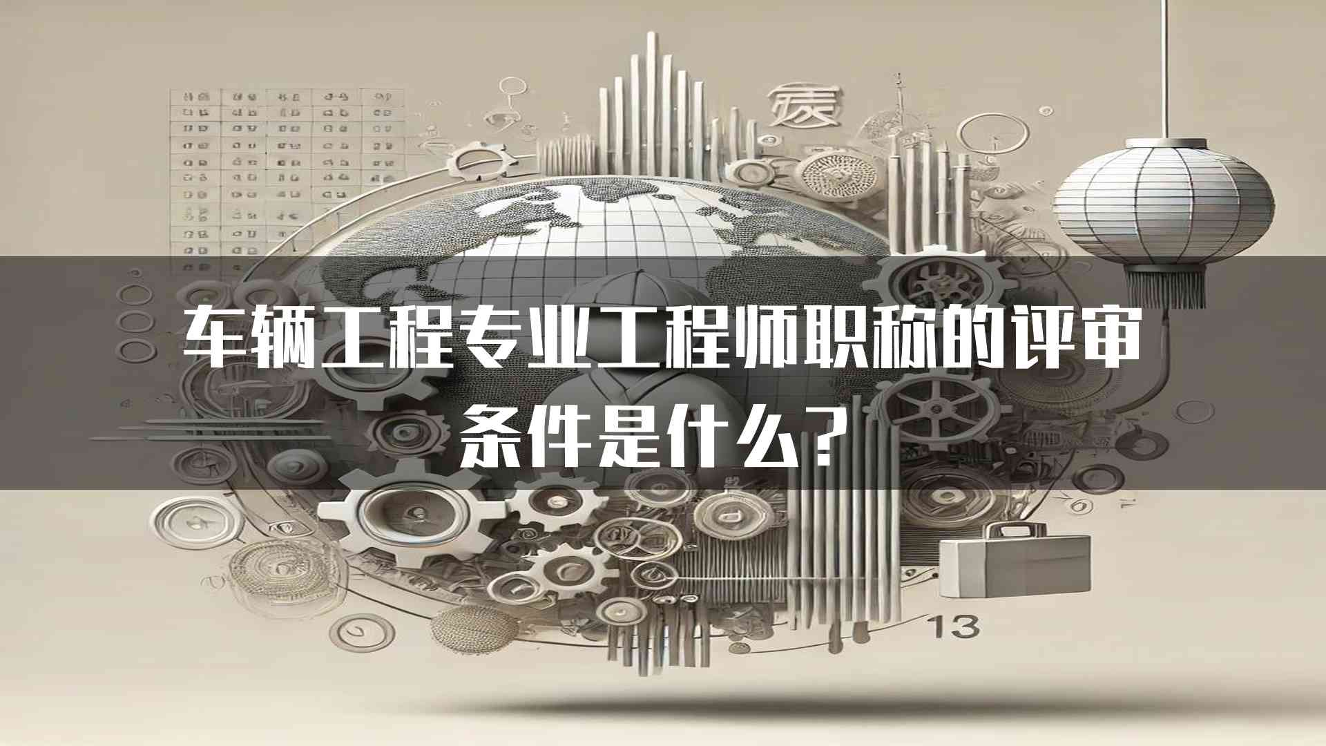 车辆工程专业工程师职称的评审条件是什么？