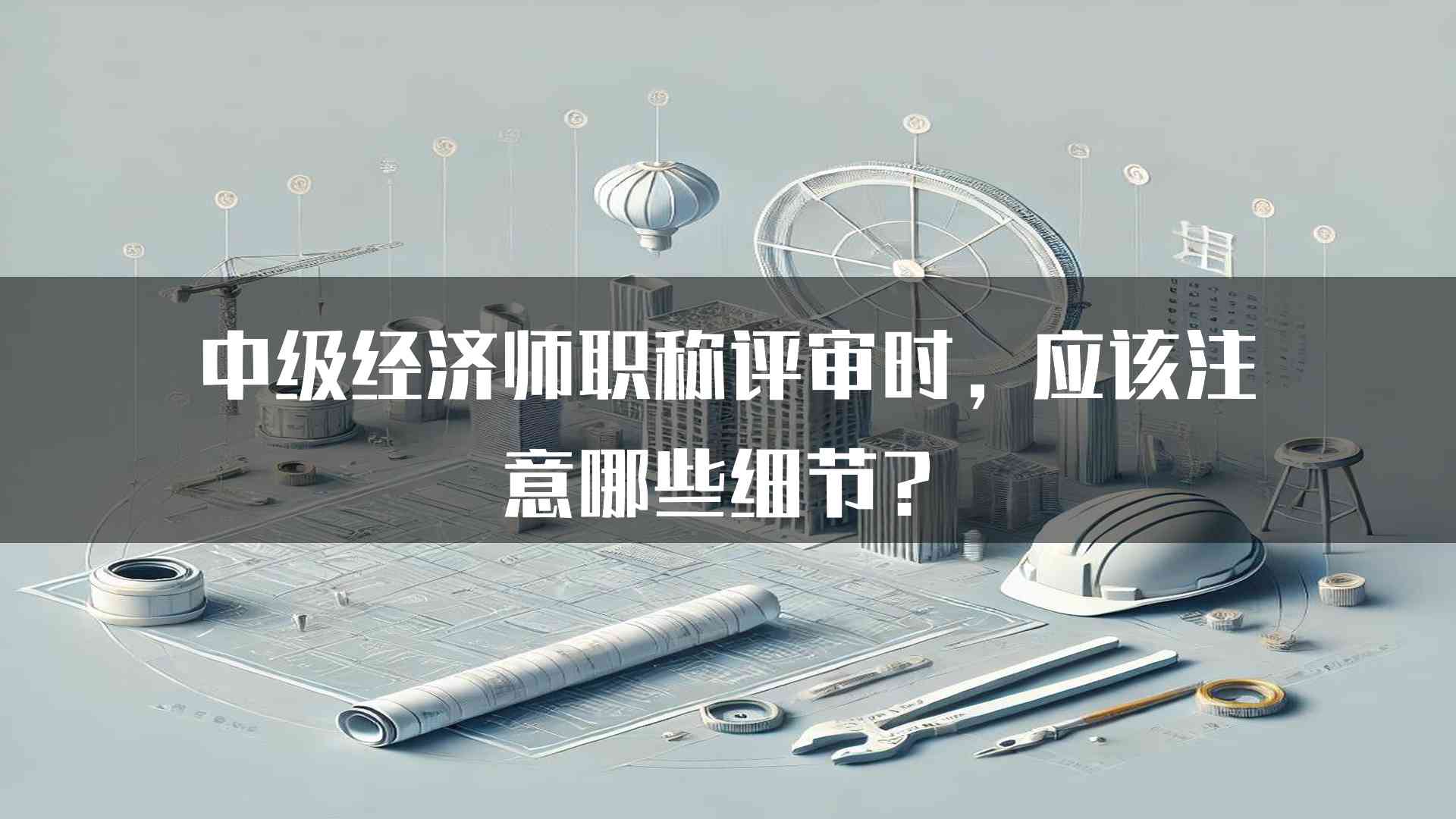 中级经济师职称评审时，应该注意哪些细节？