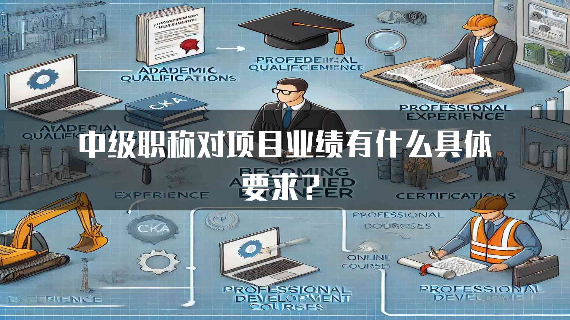 中级职称对项目业绩有什么具体要求？