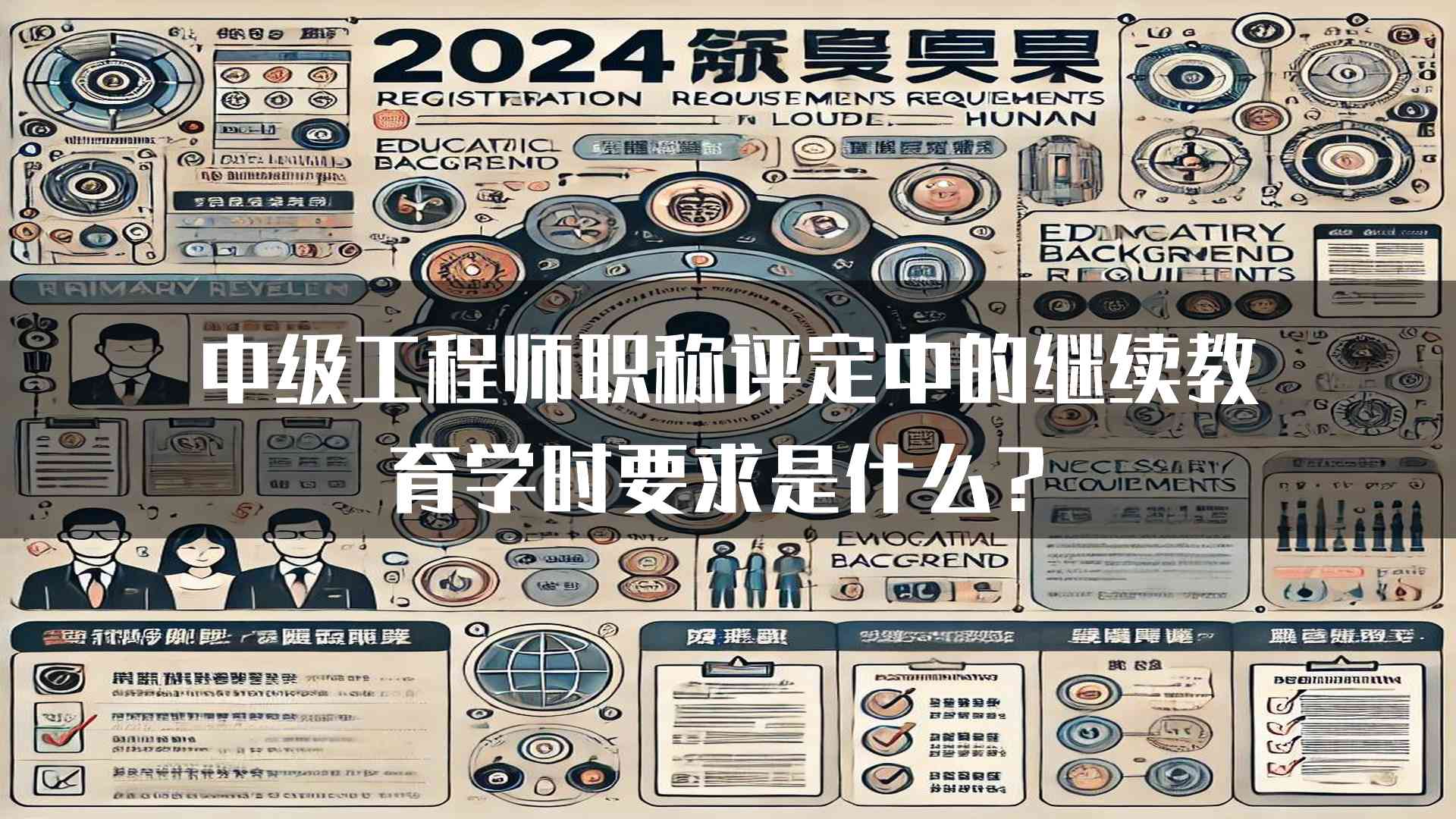 中级工程师职称评定中的继续教育学时要求是什么？