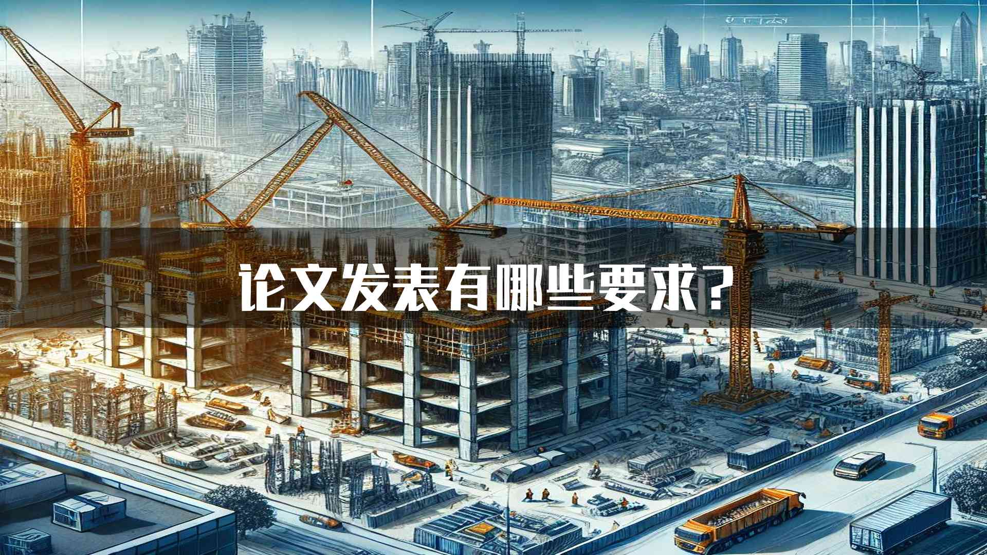 论文发表有哪些要求？