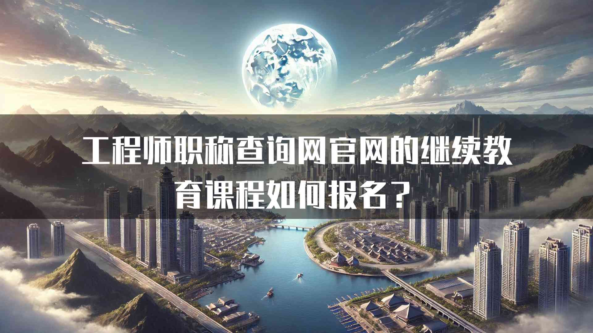 工程师职称查询网官网的继续教育课程如何报名？