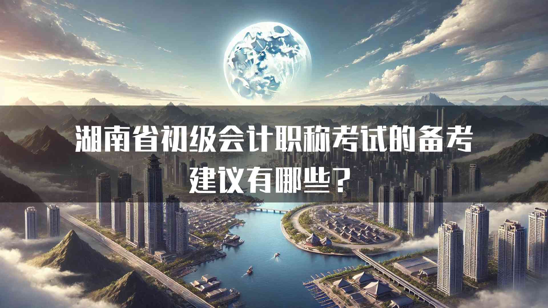 湖南省初级会计职称考试的备考建议有哪些？