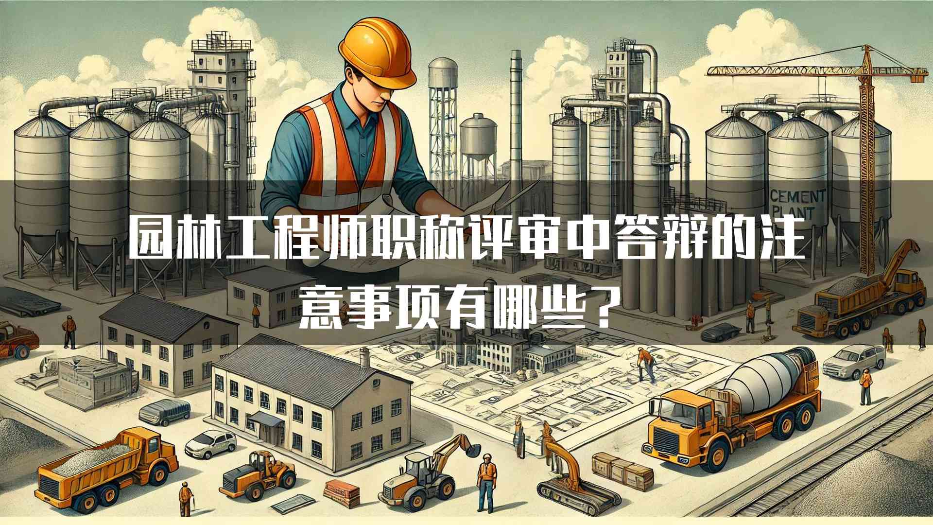 园林工程师职称评审中答辩的注意事项有哪些？