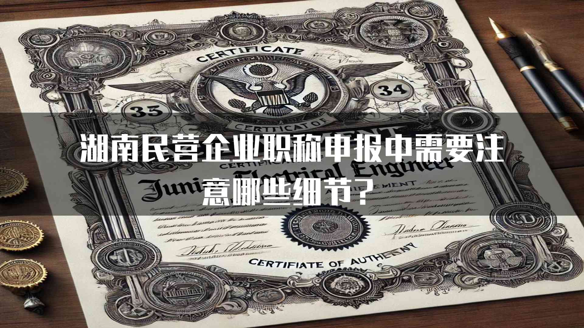 湖南民营企业职称申报中需要注意哪些细节？