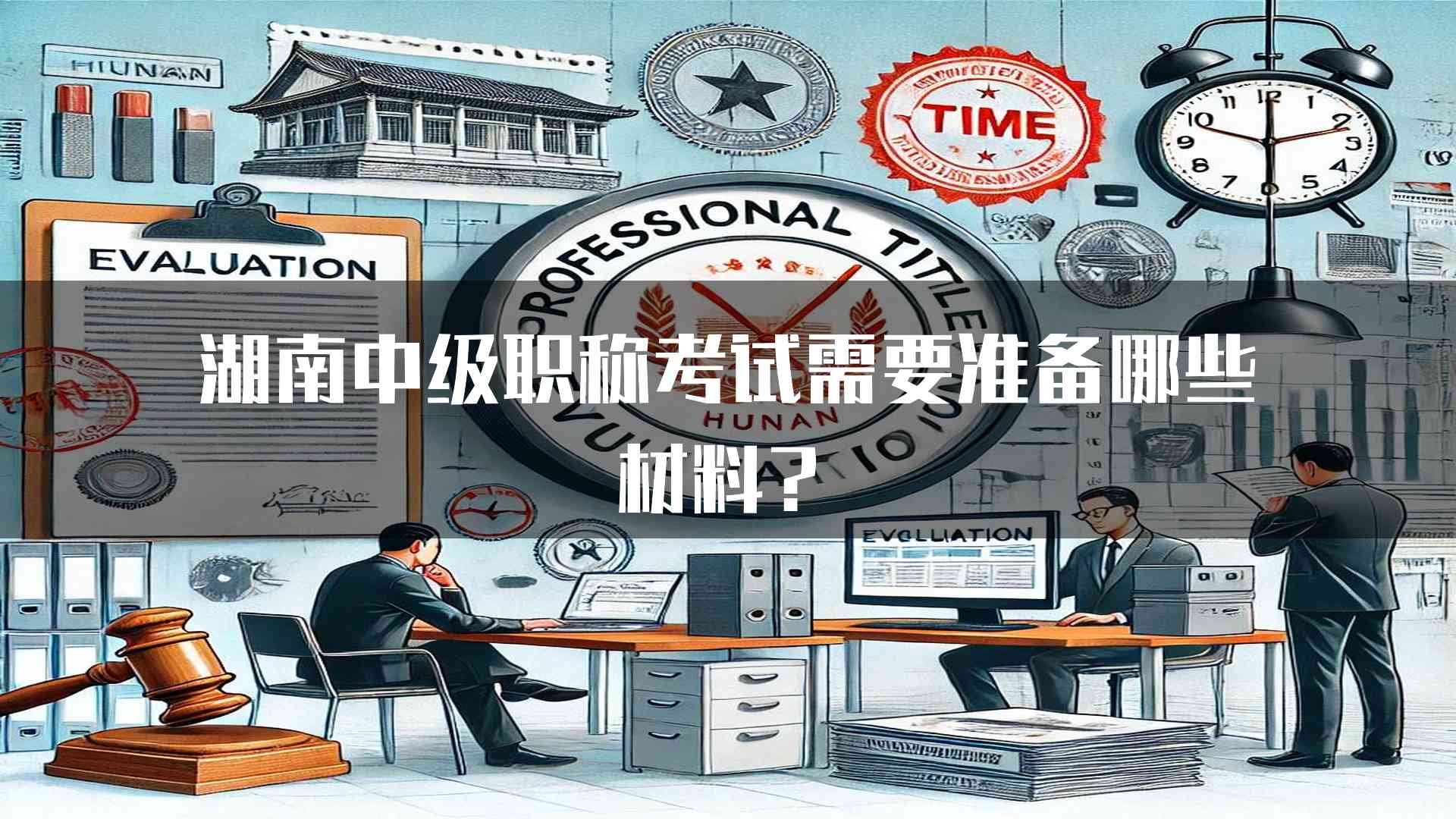 湖南中级职称考试需要准备哪些材料？