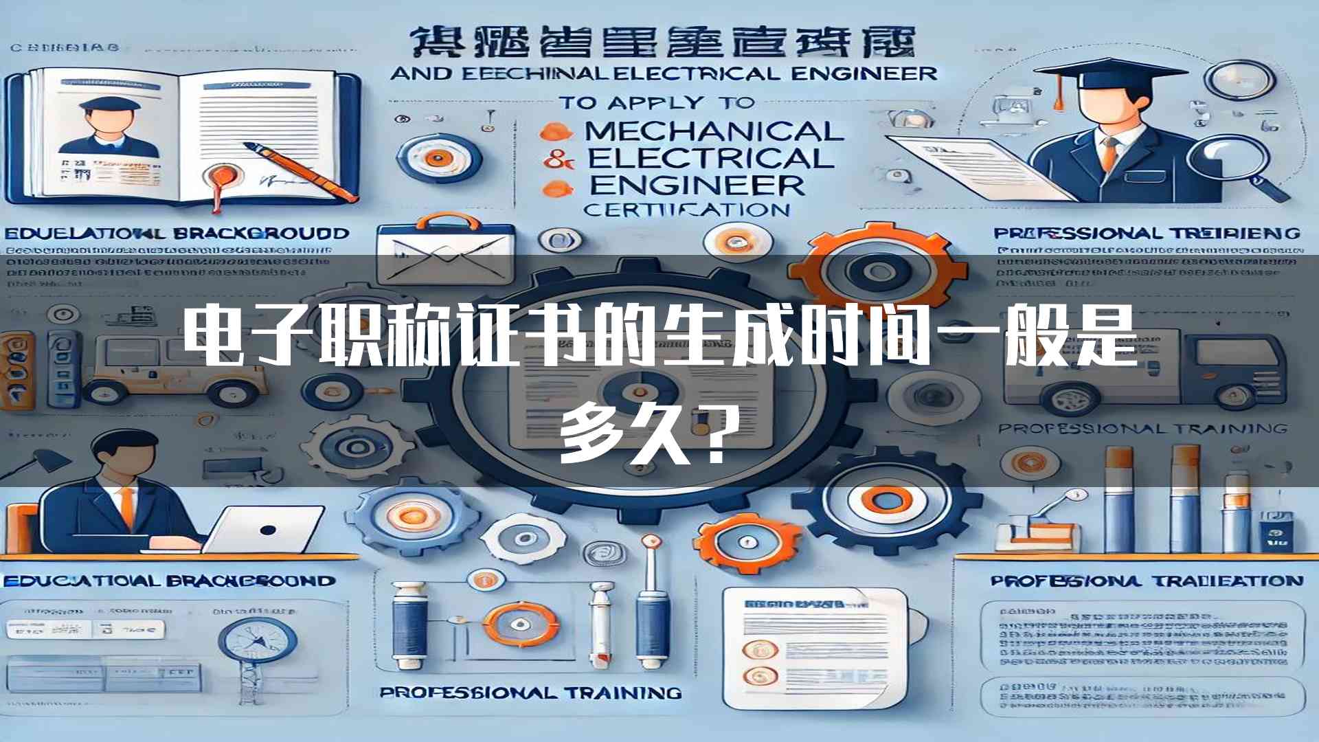 电子职称证书的生成时间一般是多久？