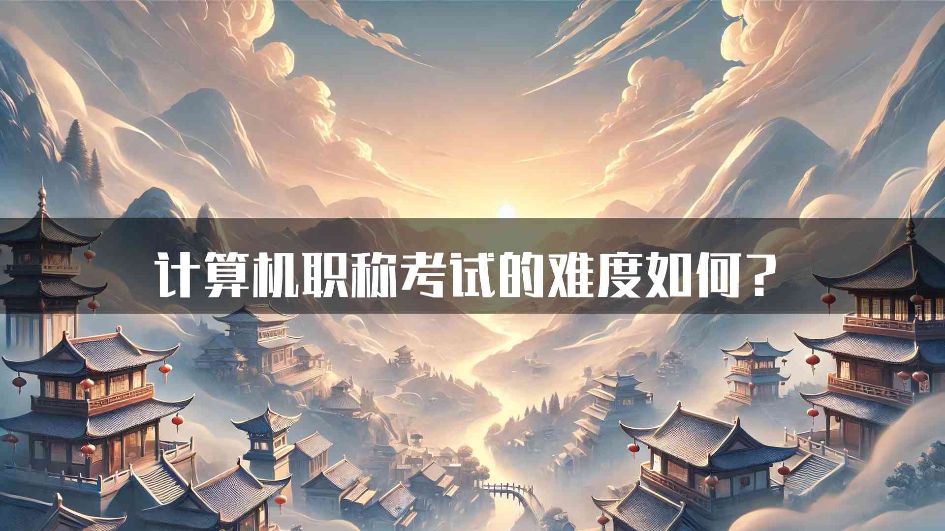 计算机职称考试的难度如何？