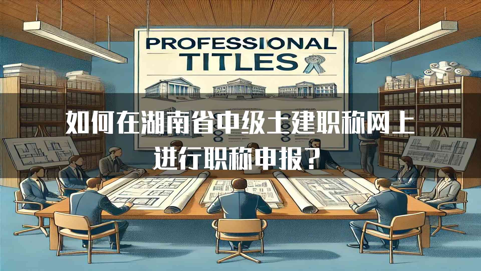 如何在湖南省中级土建职称网上进行职称申报？