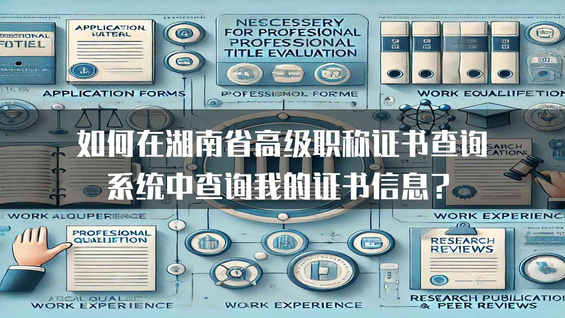 如何在湖南省高级职称证书查询系统中查询我的证书信息？