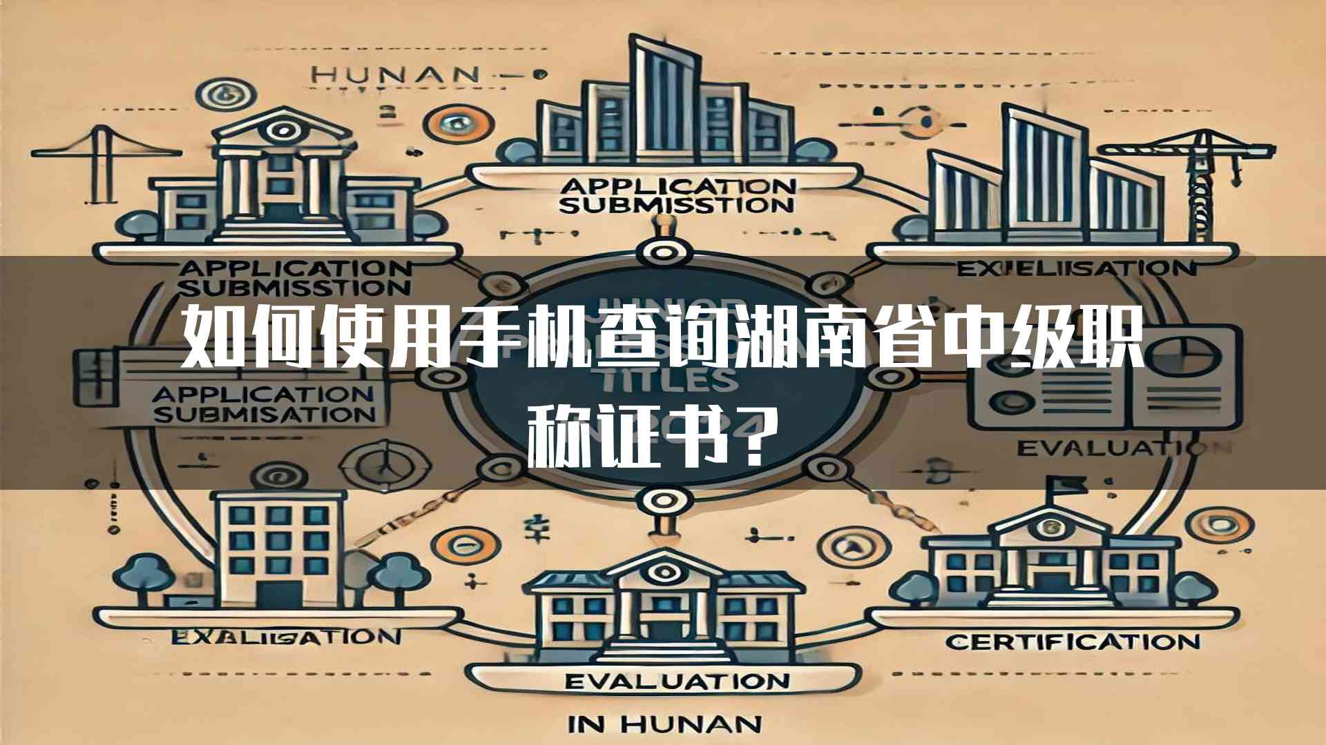 如何使用手机查询湖南省中级职称证书？