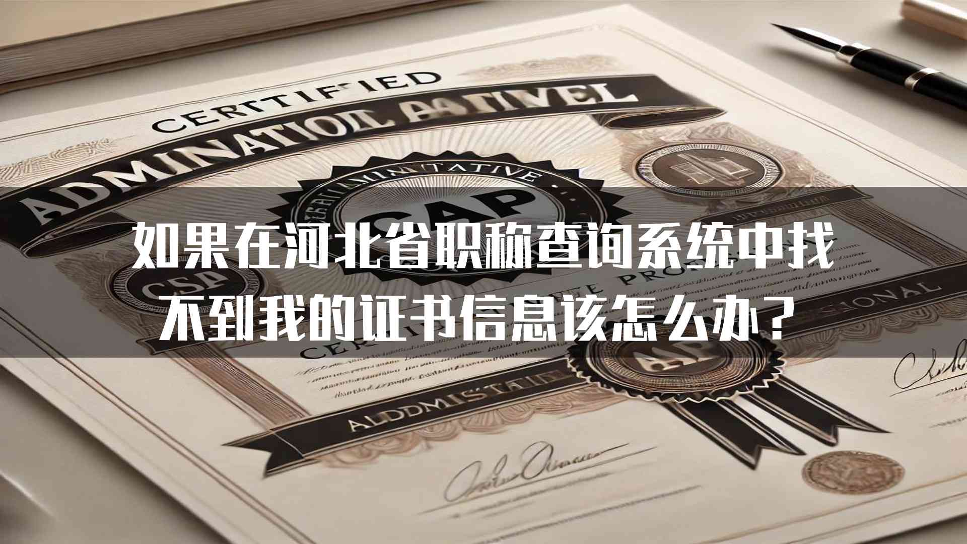 如果在河北省职称查询系统中找不到我的证书信息该怎么办？