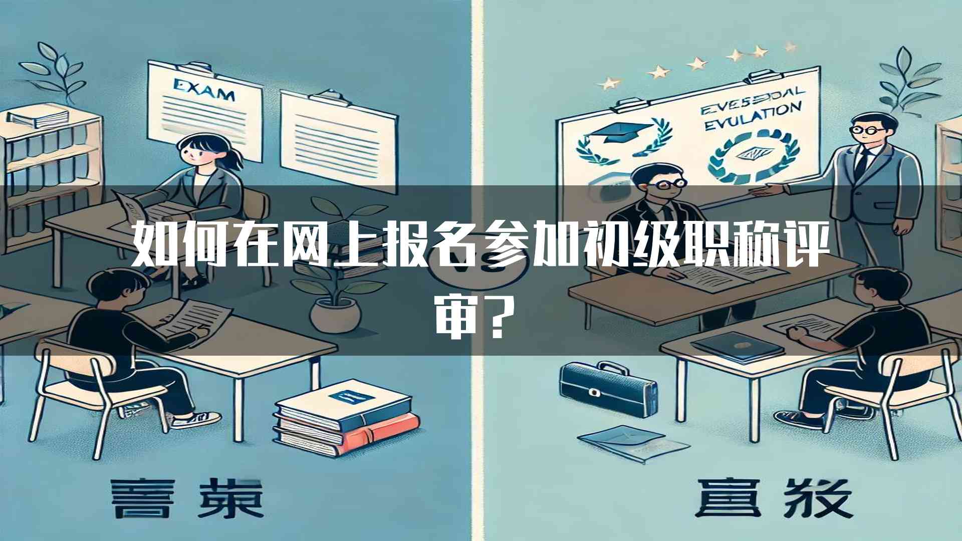 如何在网上报名参加初级职称评审？