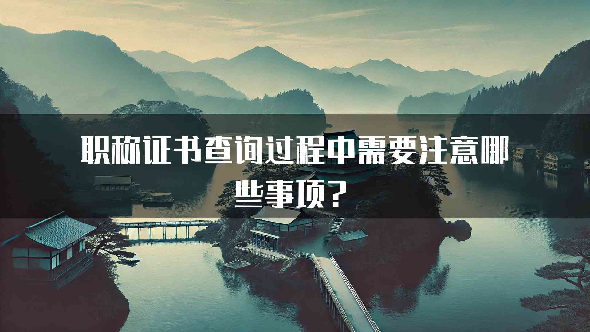 职称证书查询过程中需要注意哪些事项？