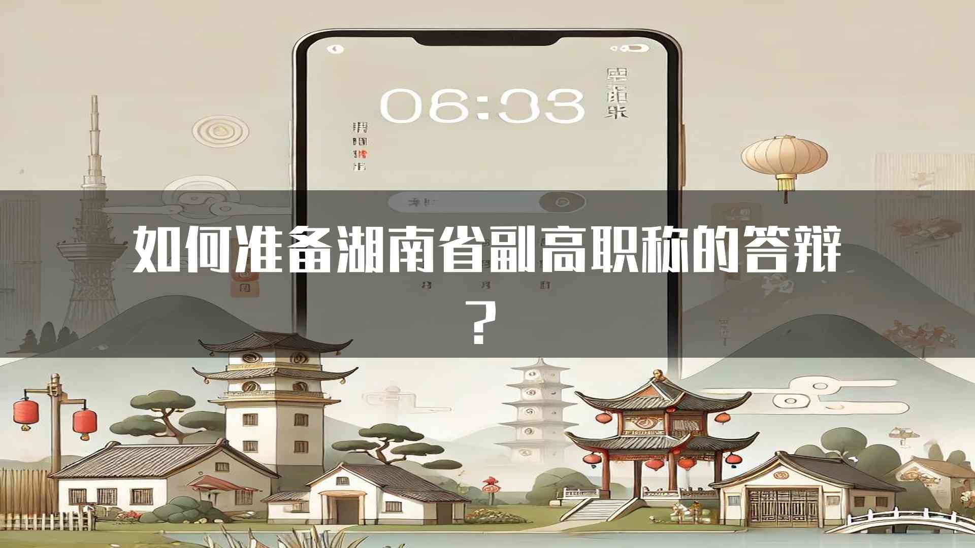 如何准备湖南省副高职称的答辩？